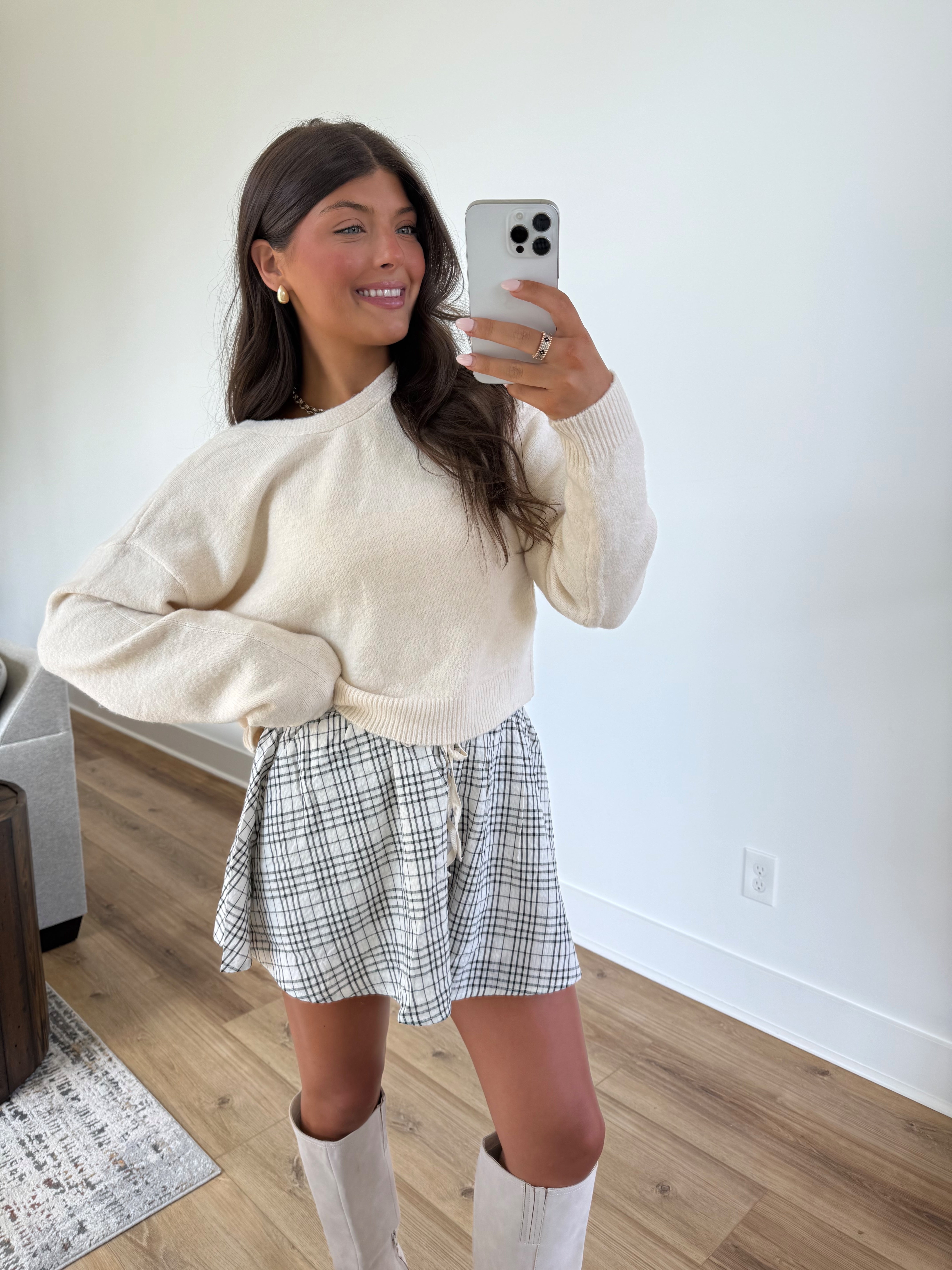 Lillian Bow Sweater (Cream)