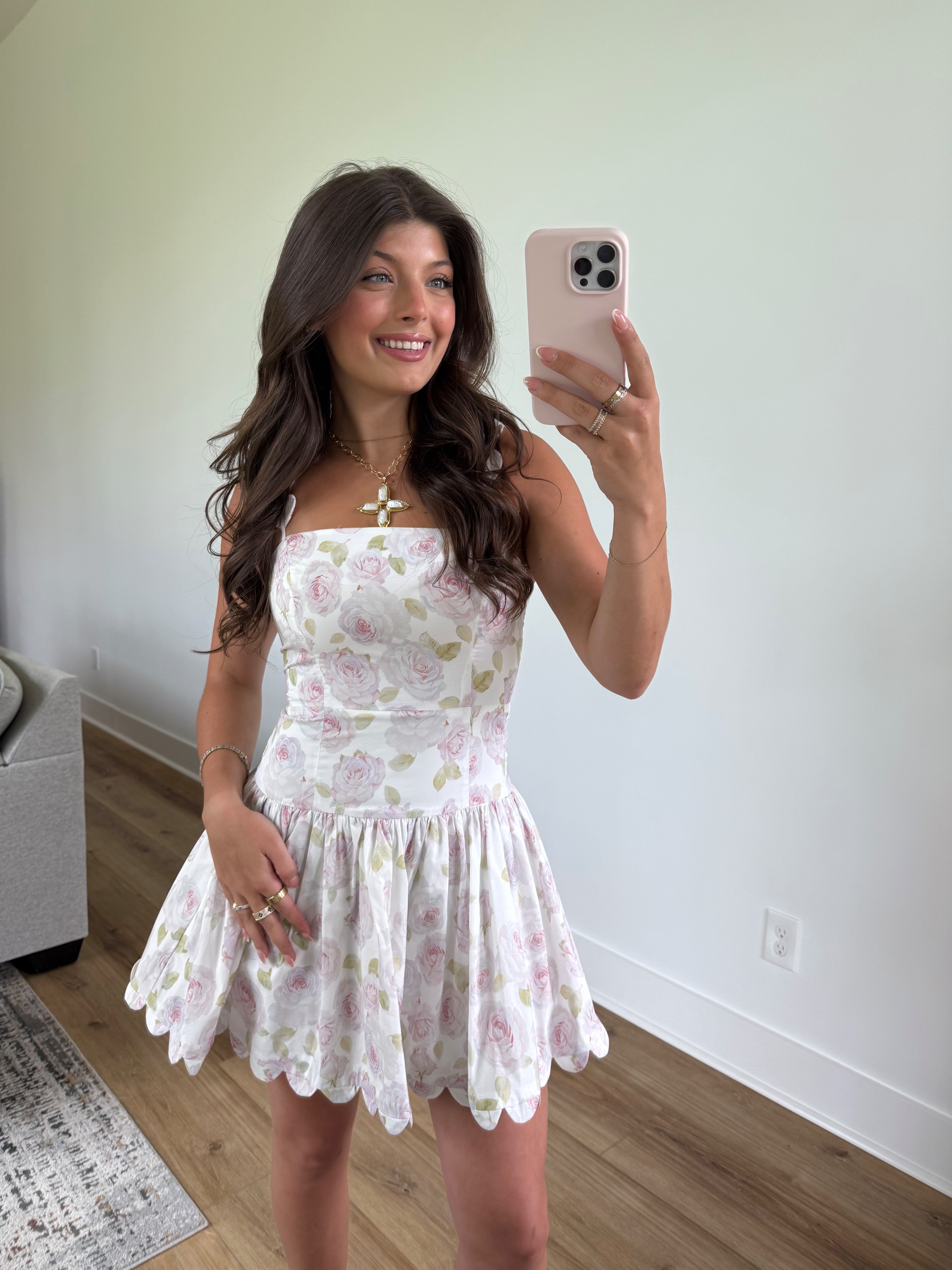 Wren Scallop Mini Dress