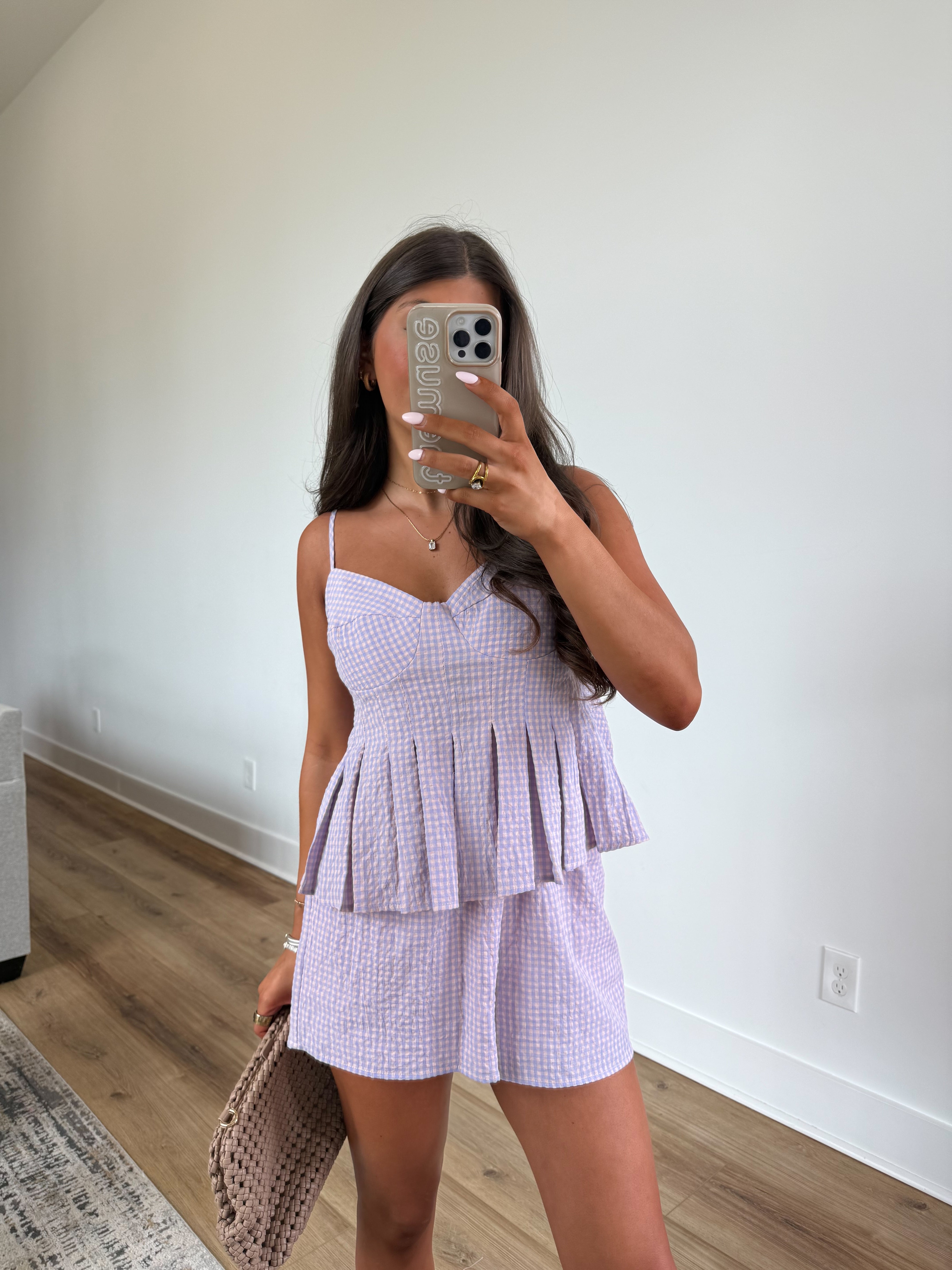 Purple/Pink Peplum Set