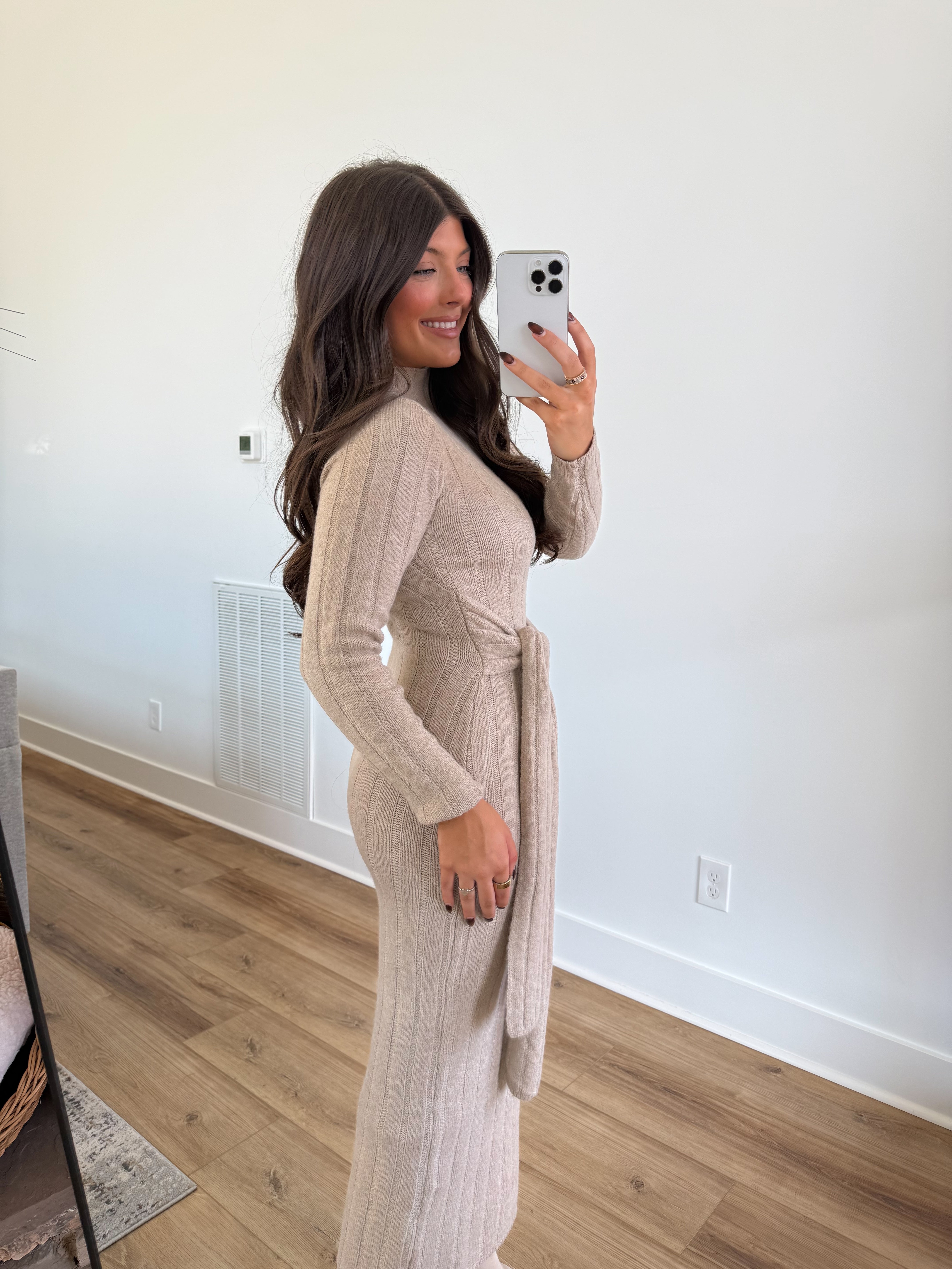 The Muse Tie Sweater Dress