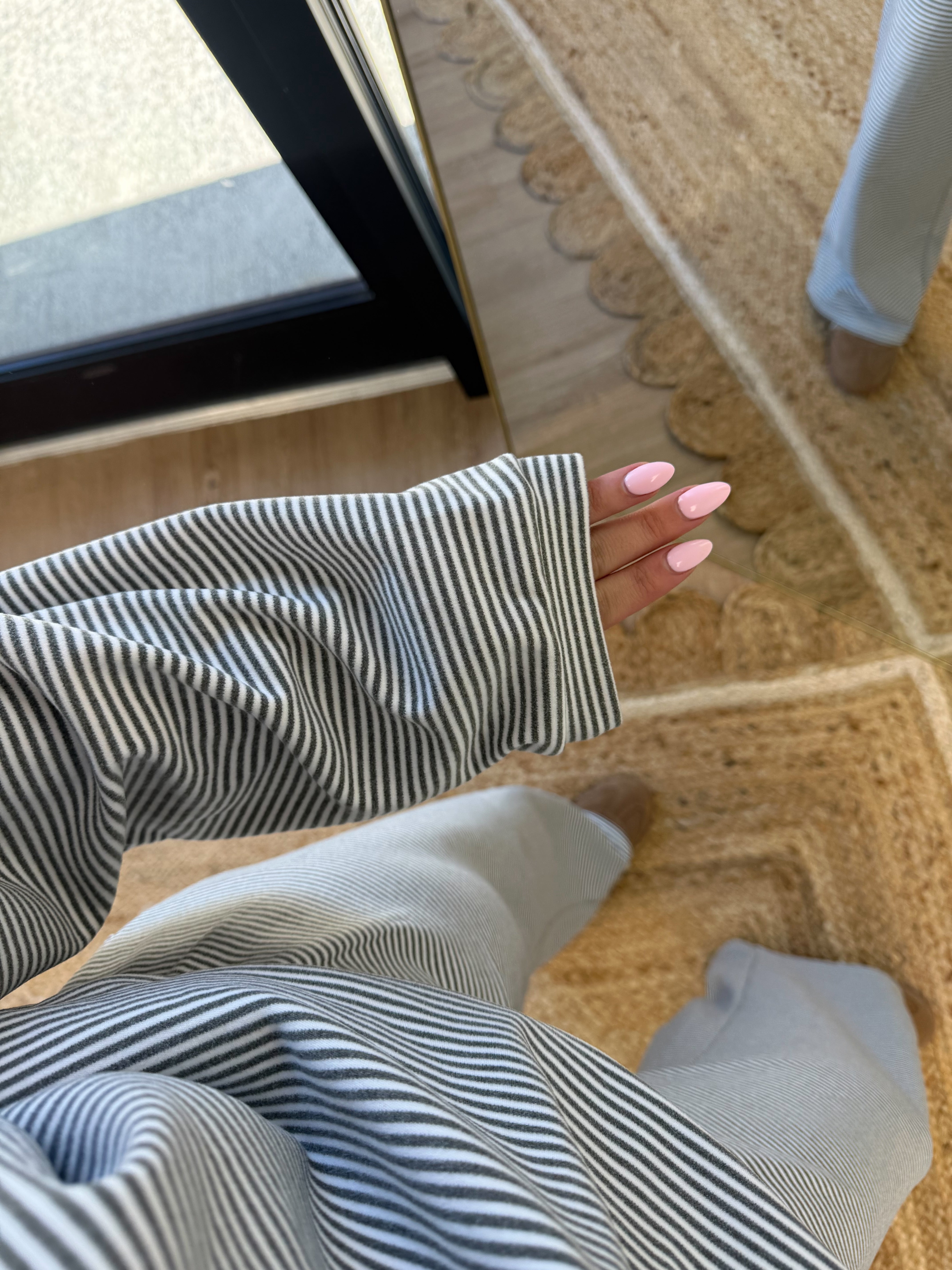 October Fleece TOP (Grey/Cream)