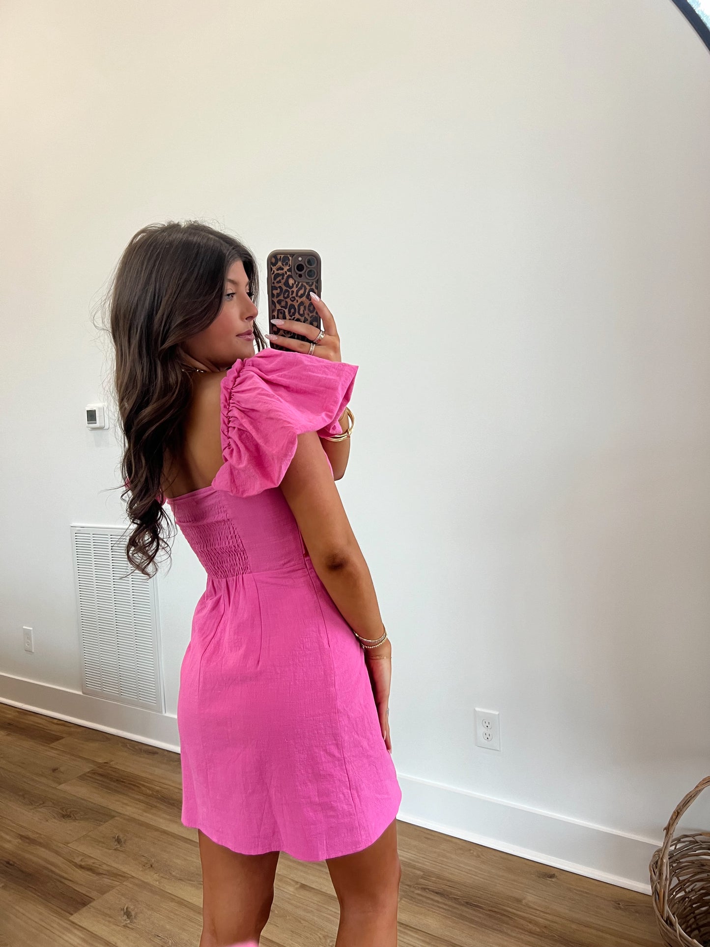 (Pink) Tropical Time Mini Dress