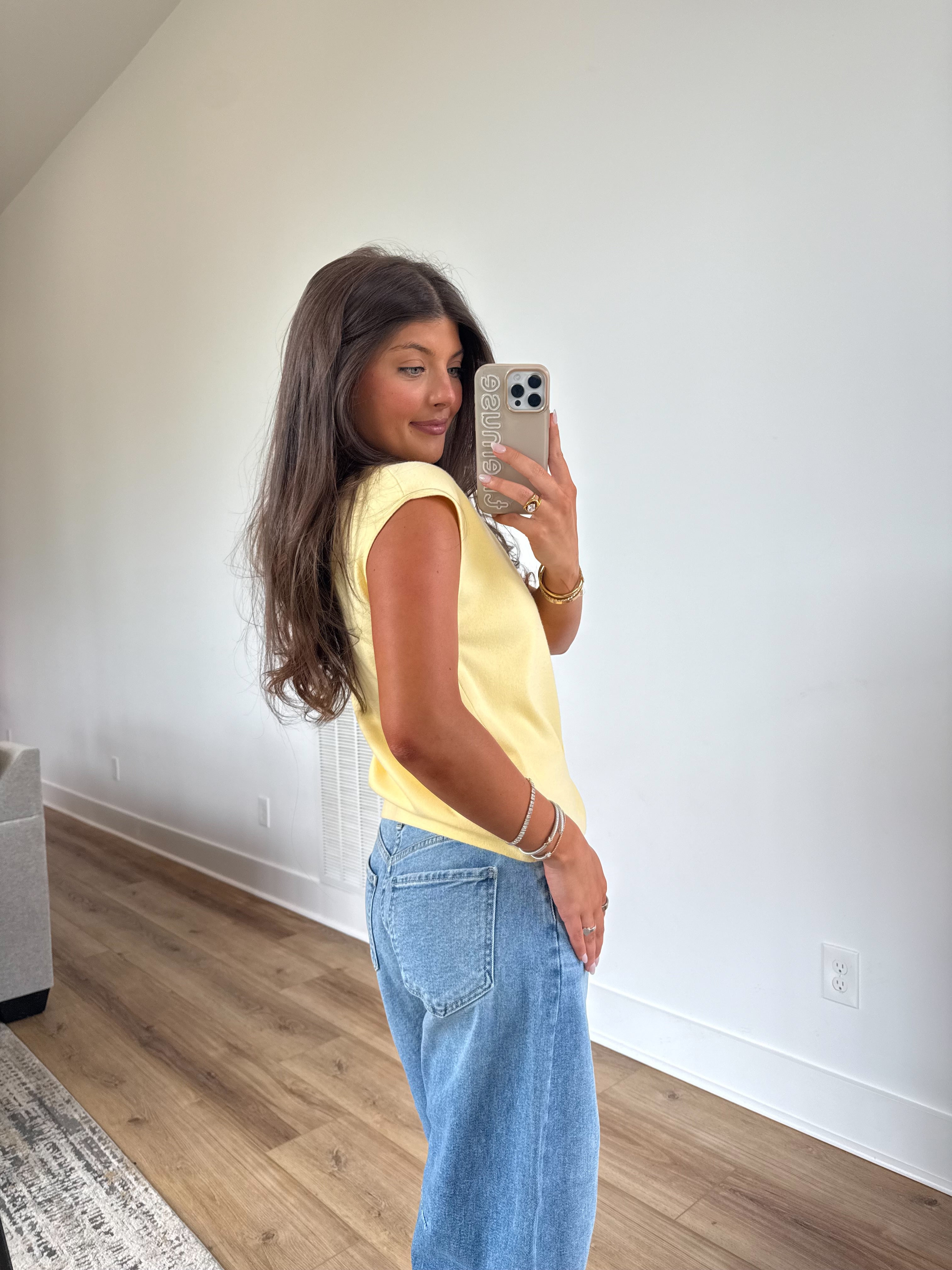 Jellybean Sweater Top (Lemon)