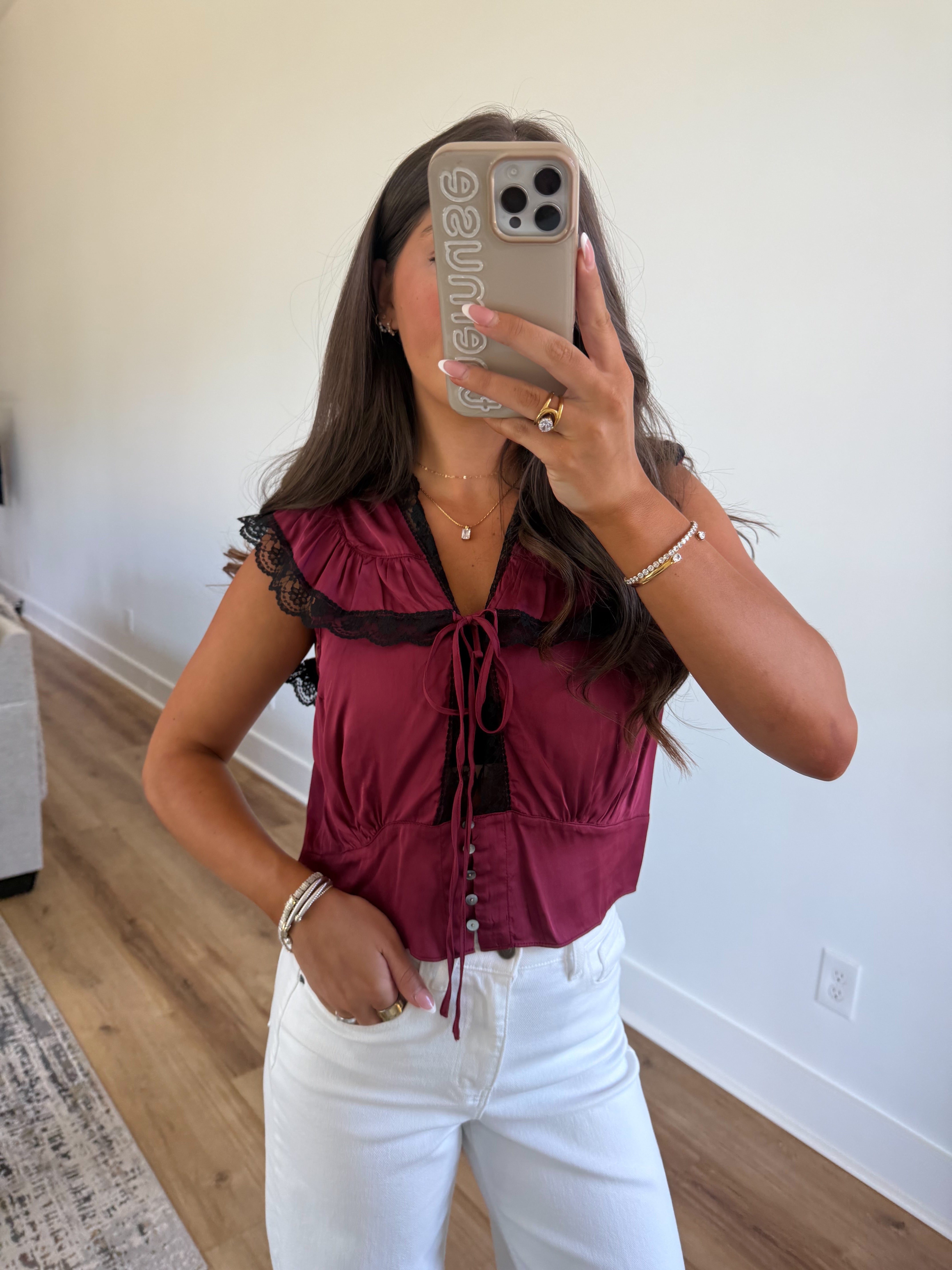Cabernet Lace Top