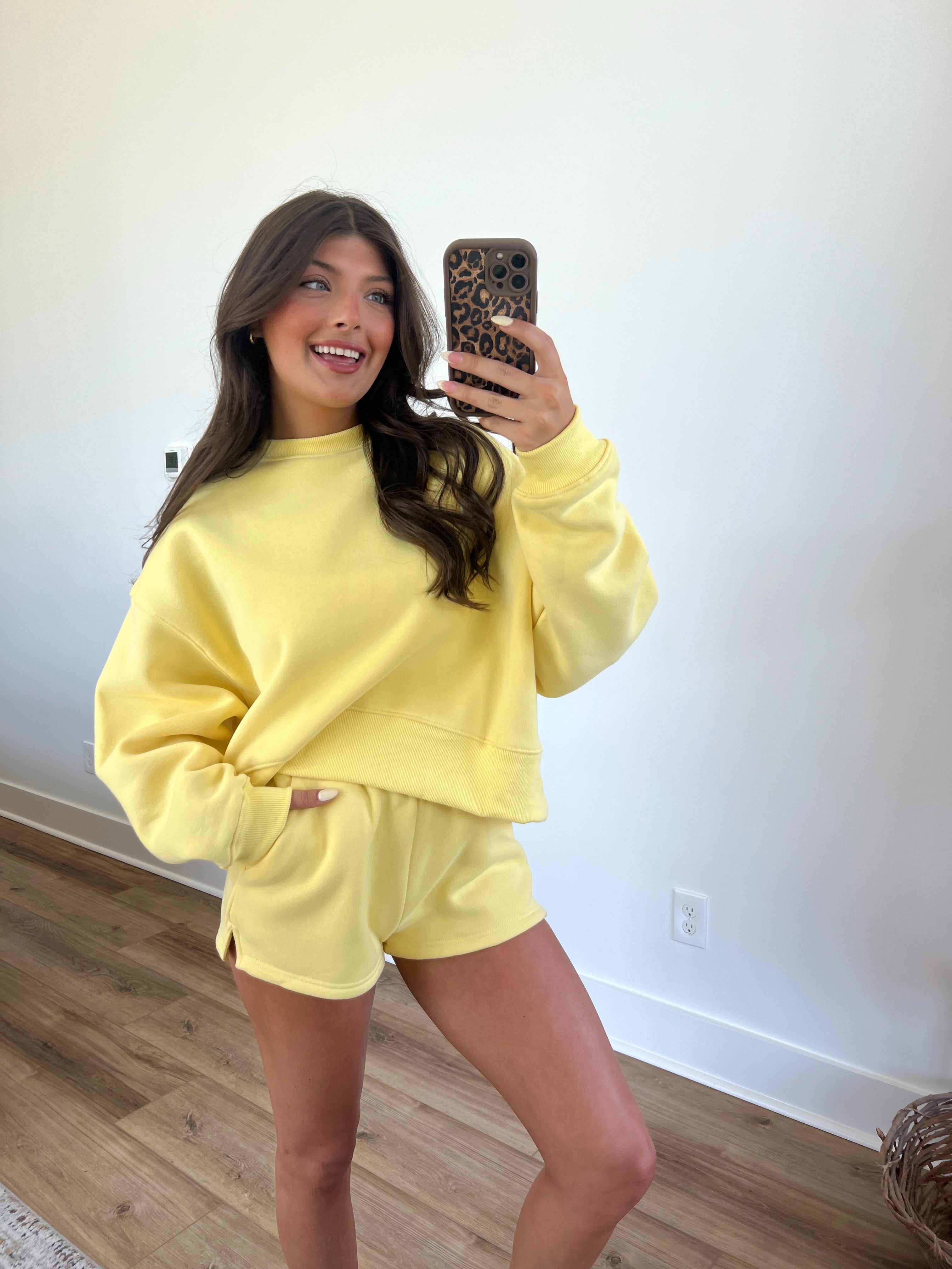 Lemon Sweatshort Set