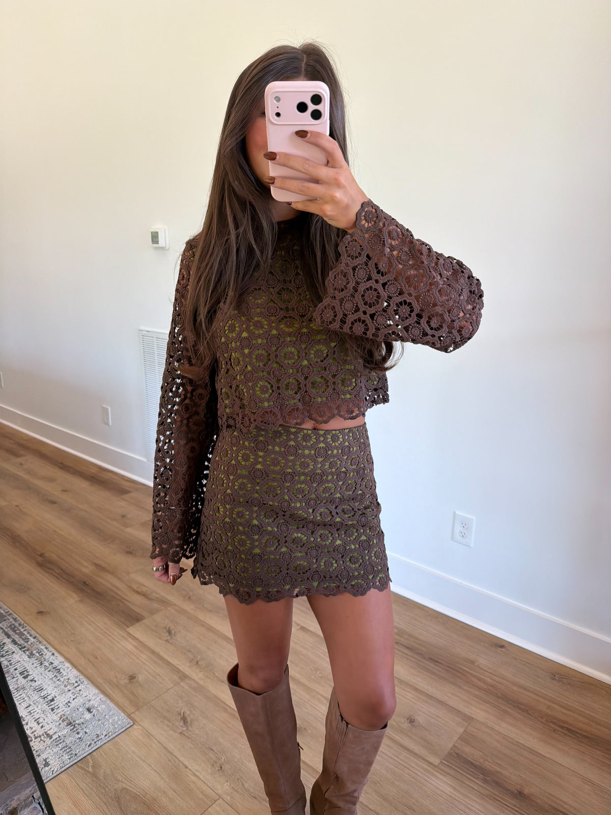 Adele Lace Skirt Set