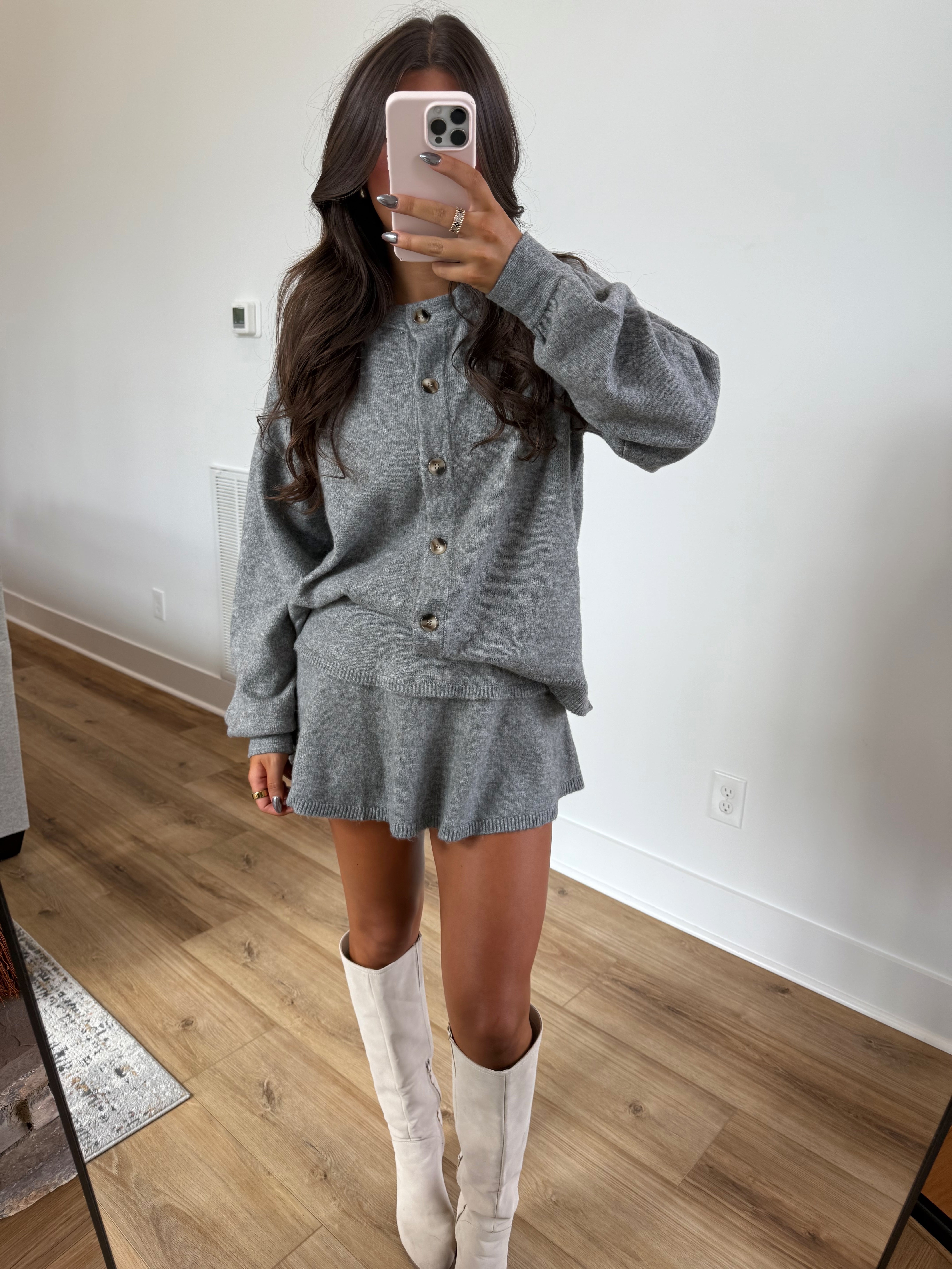 Charlotte Sweater Set (Grey)