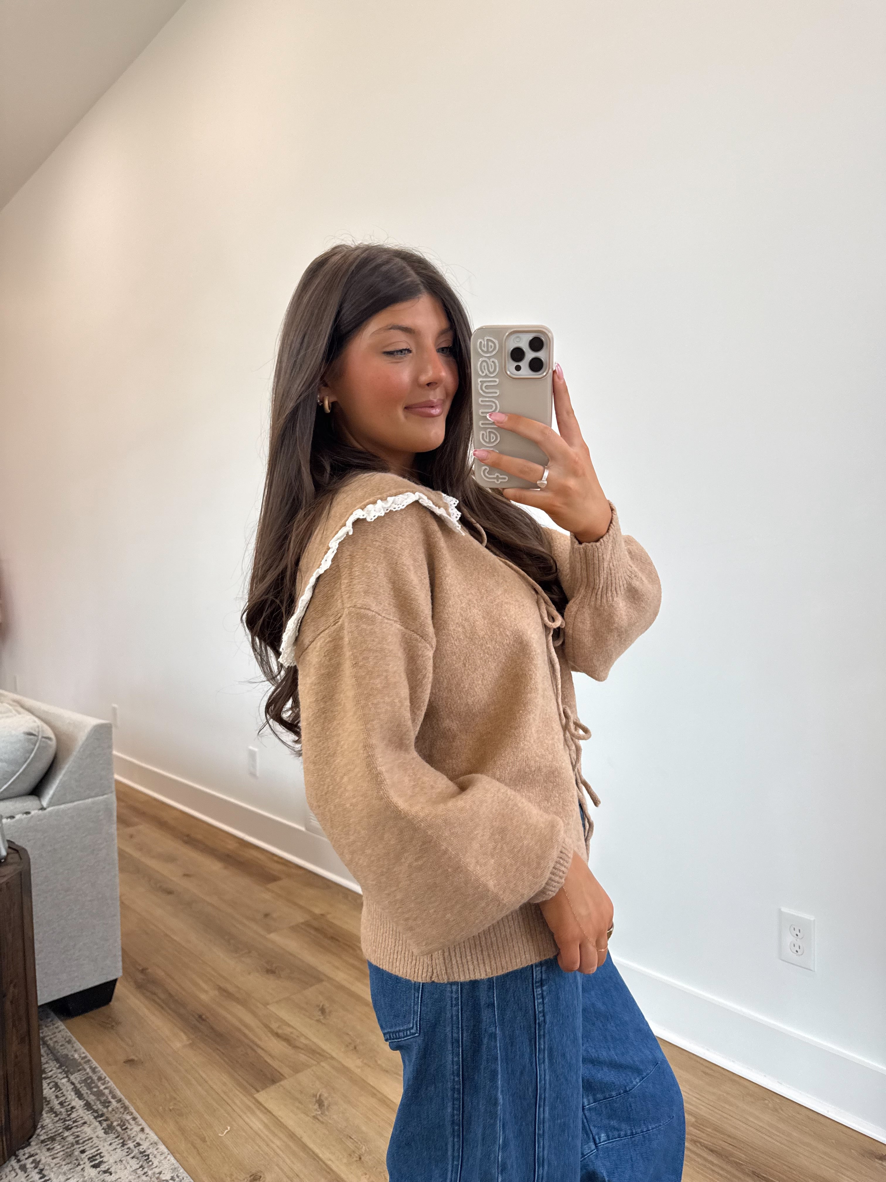Cocoa Lace Cardigan