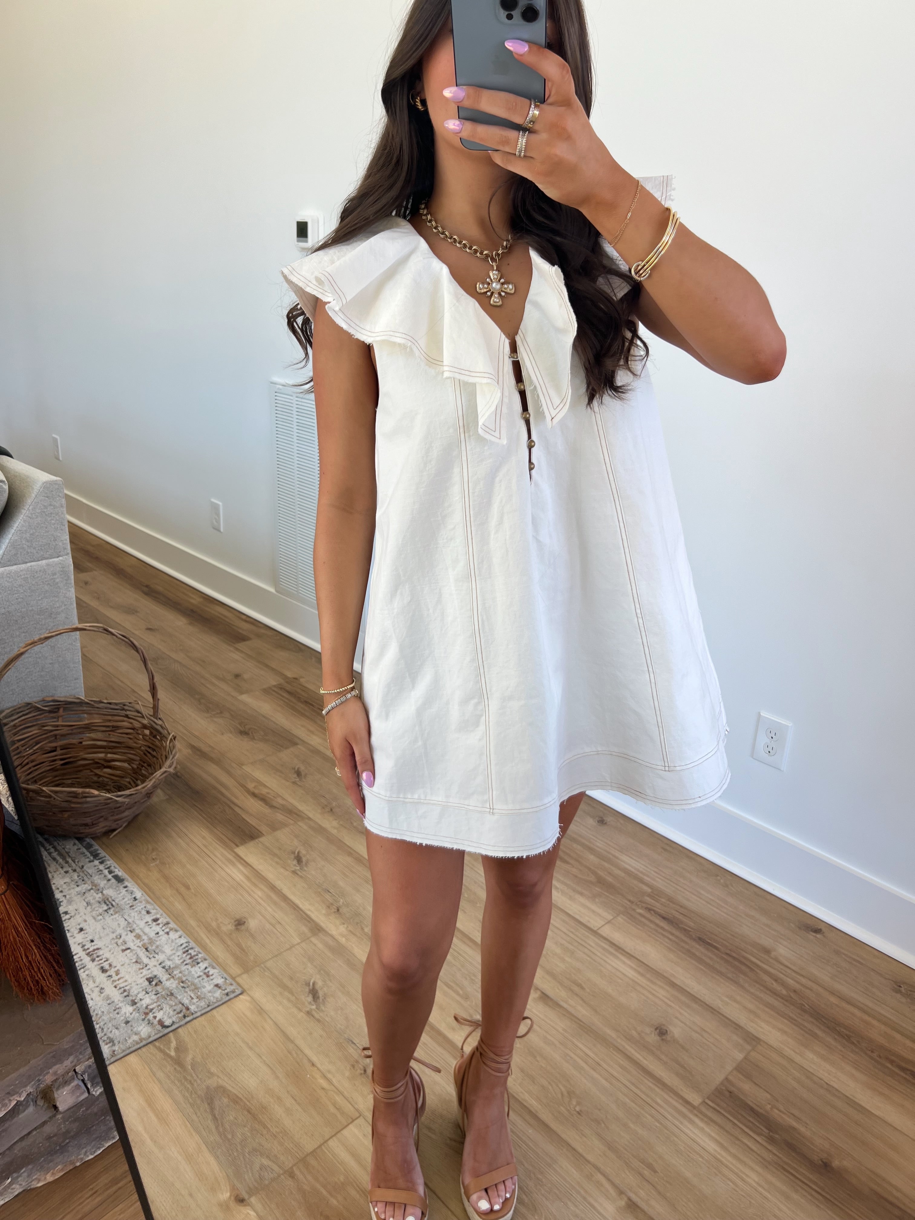 30A Linen Mini Dress