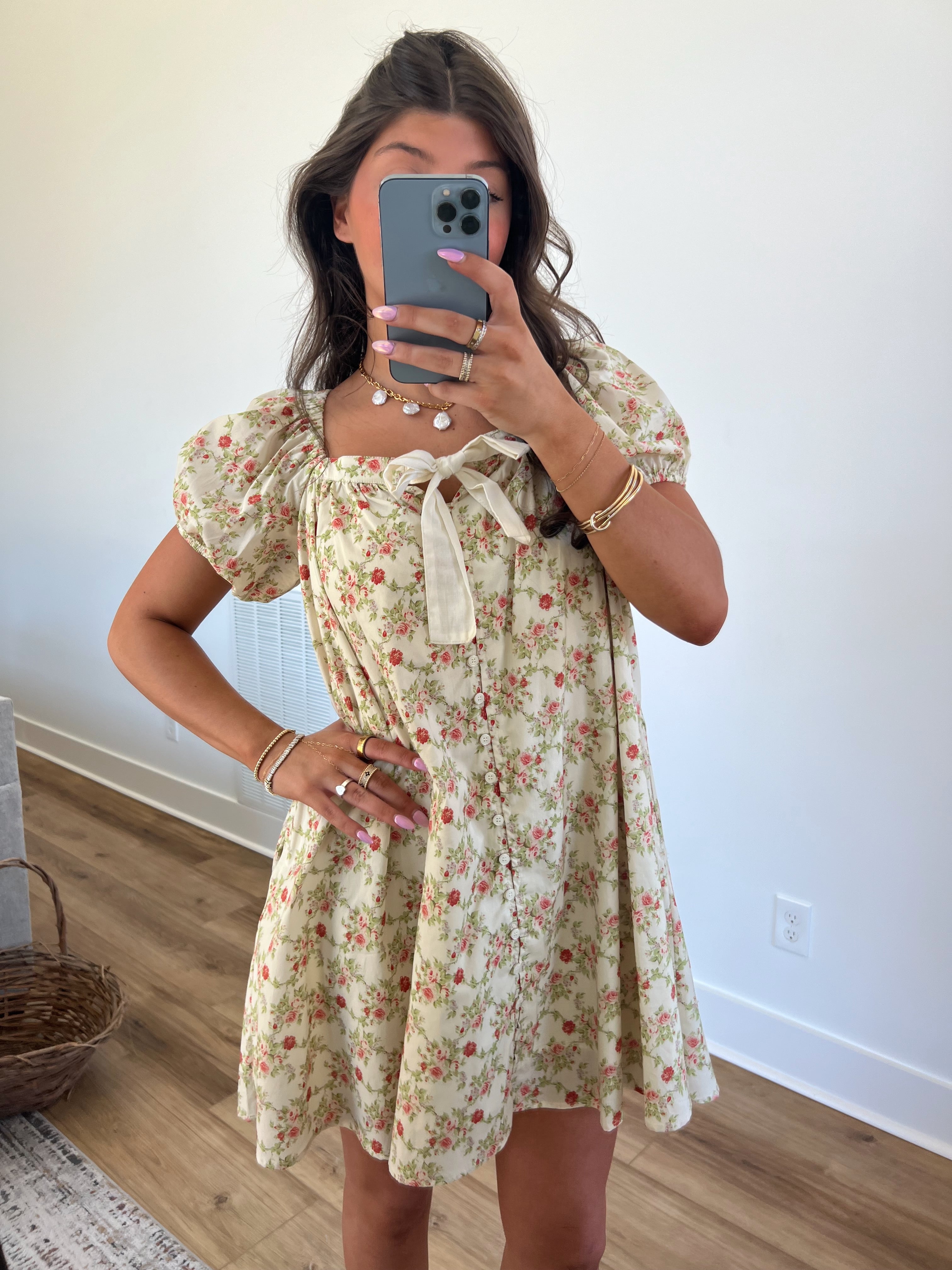 Antique Rose Mini Dress