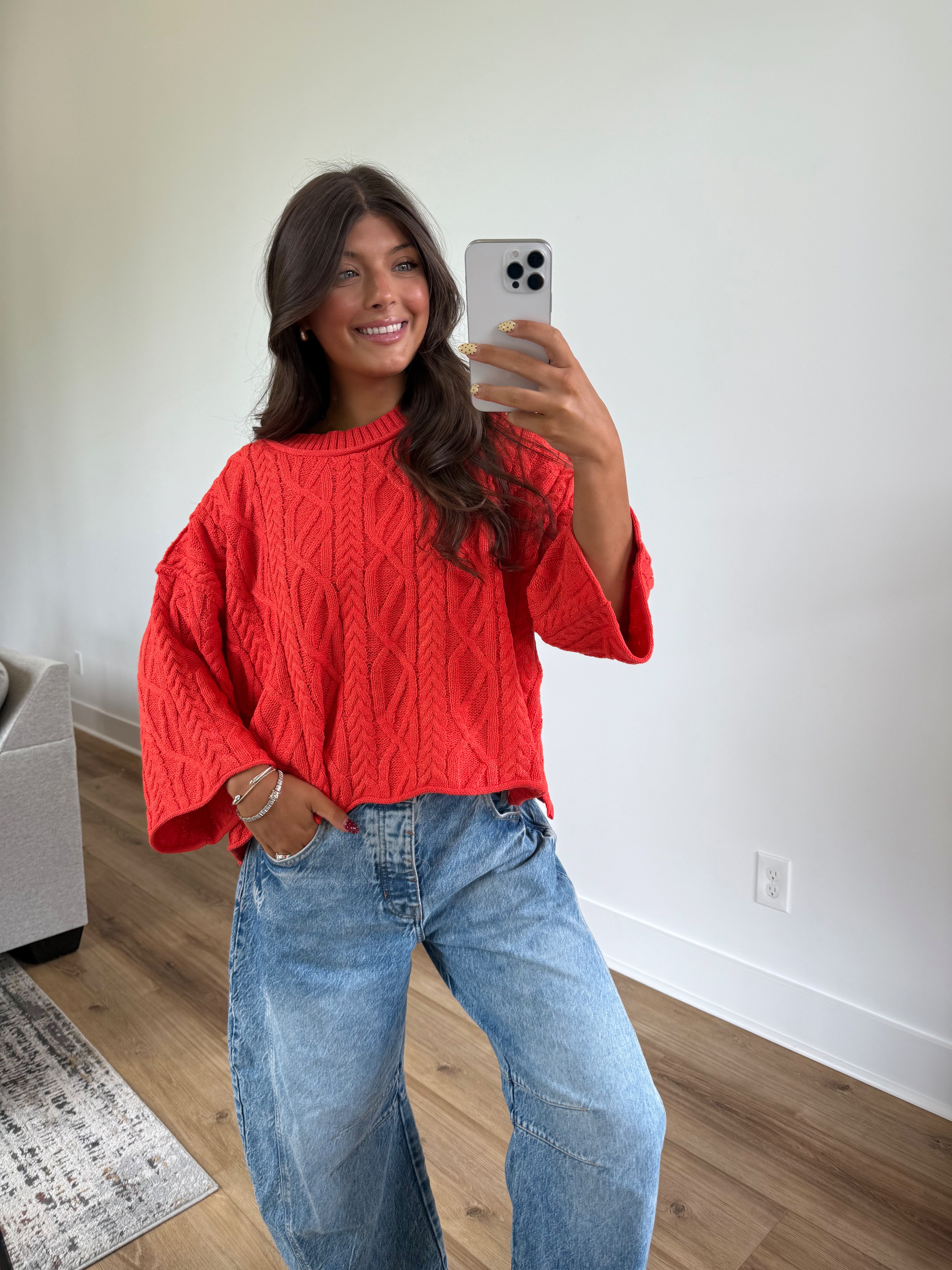 October Knit (Coral)