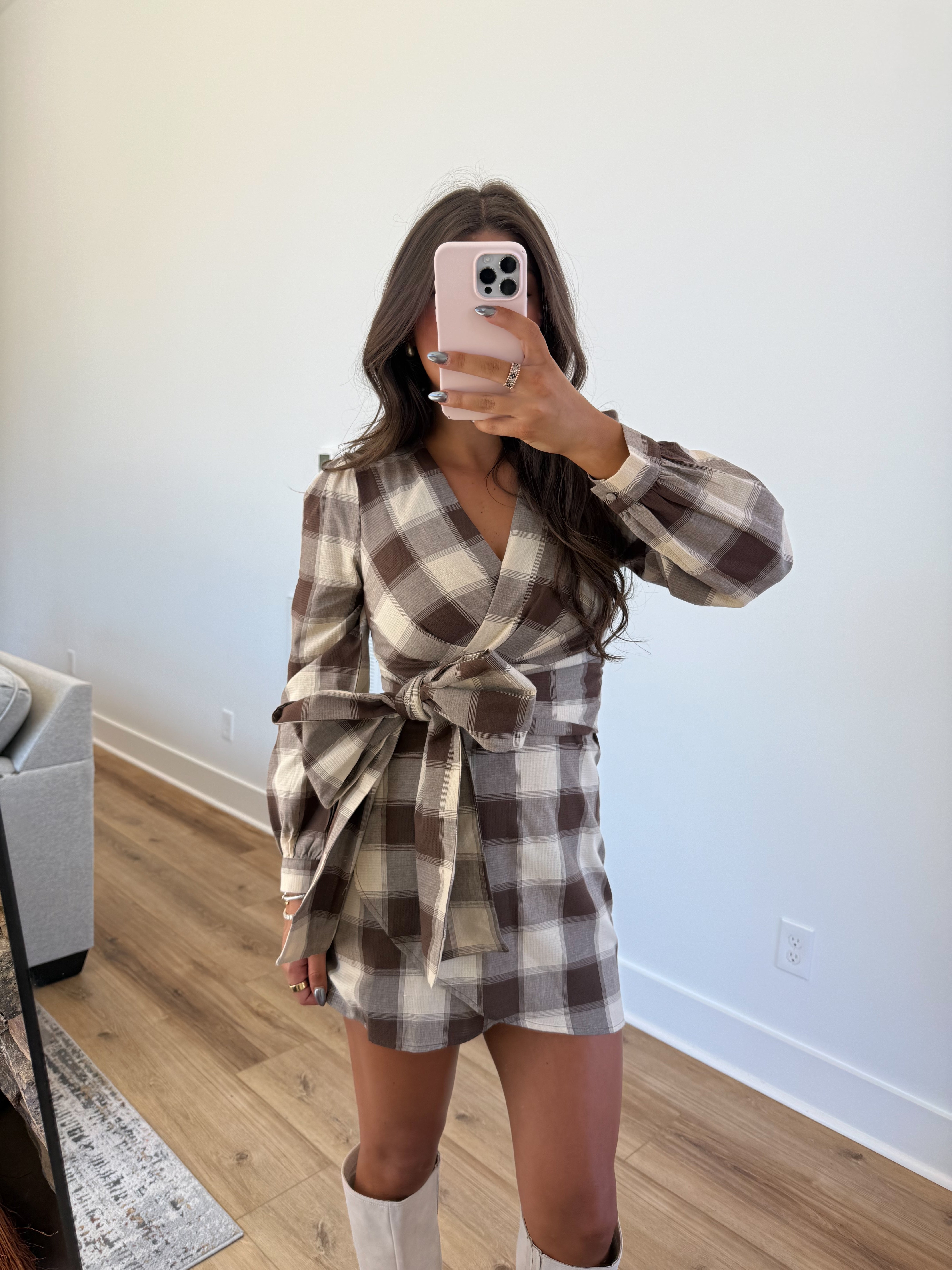 Claudia Tie Mini Dress