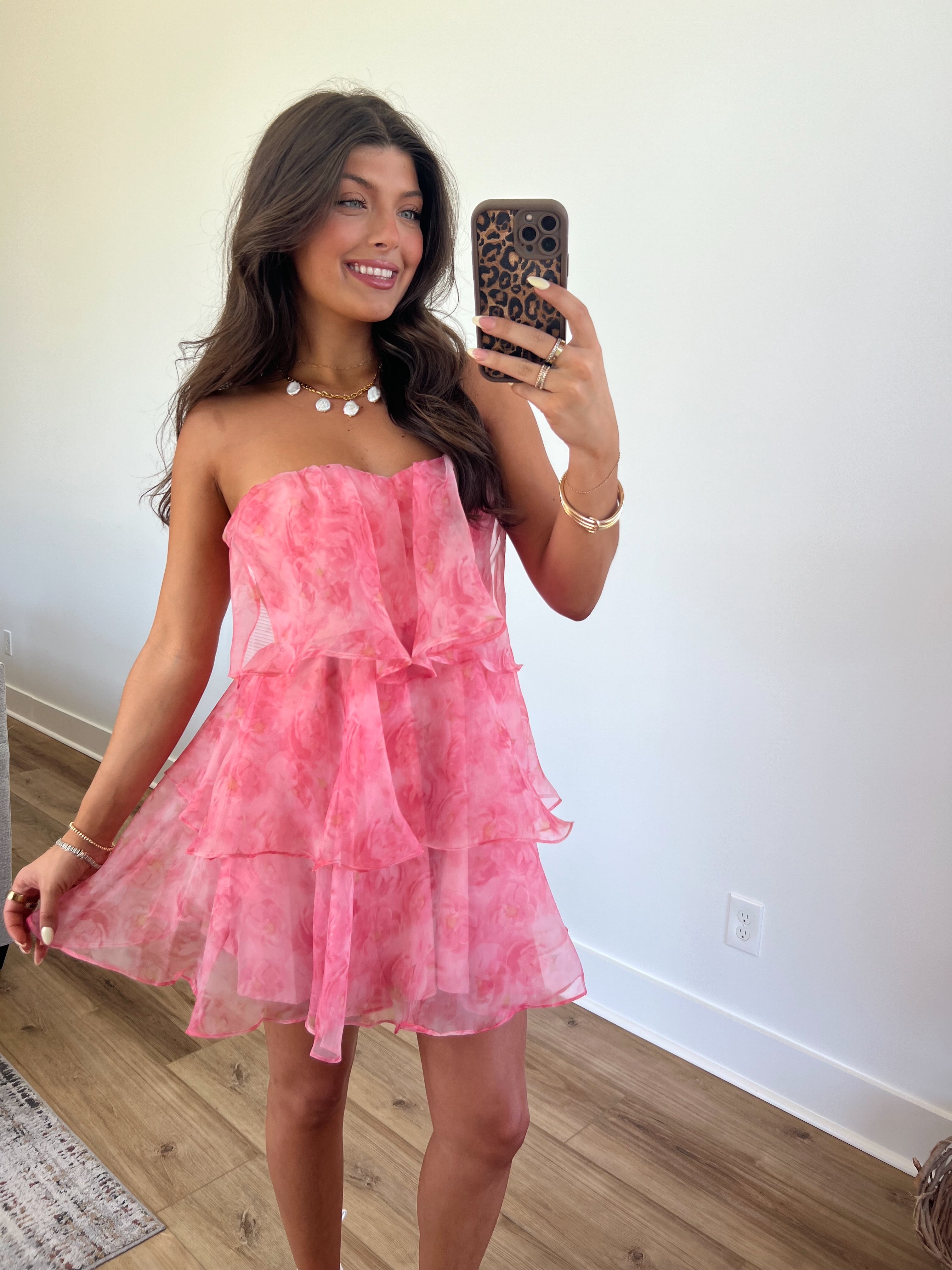 Noel Ruffle Mini Dress