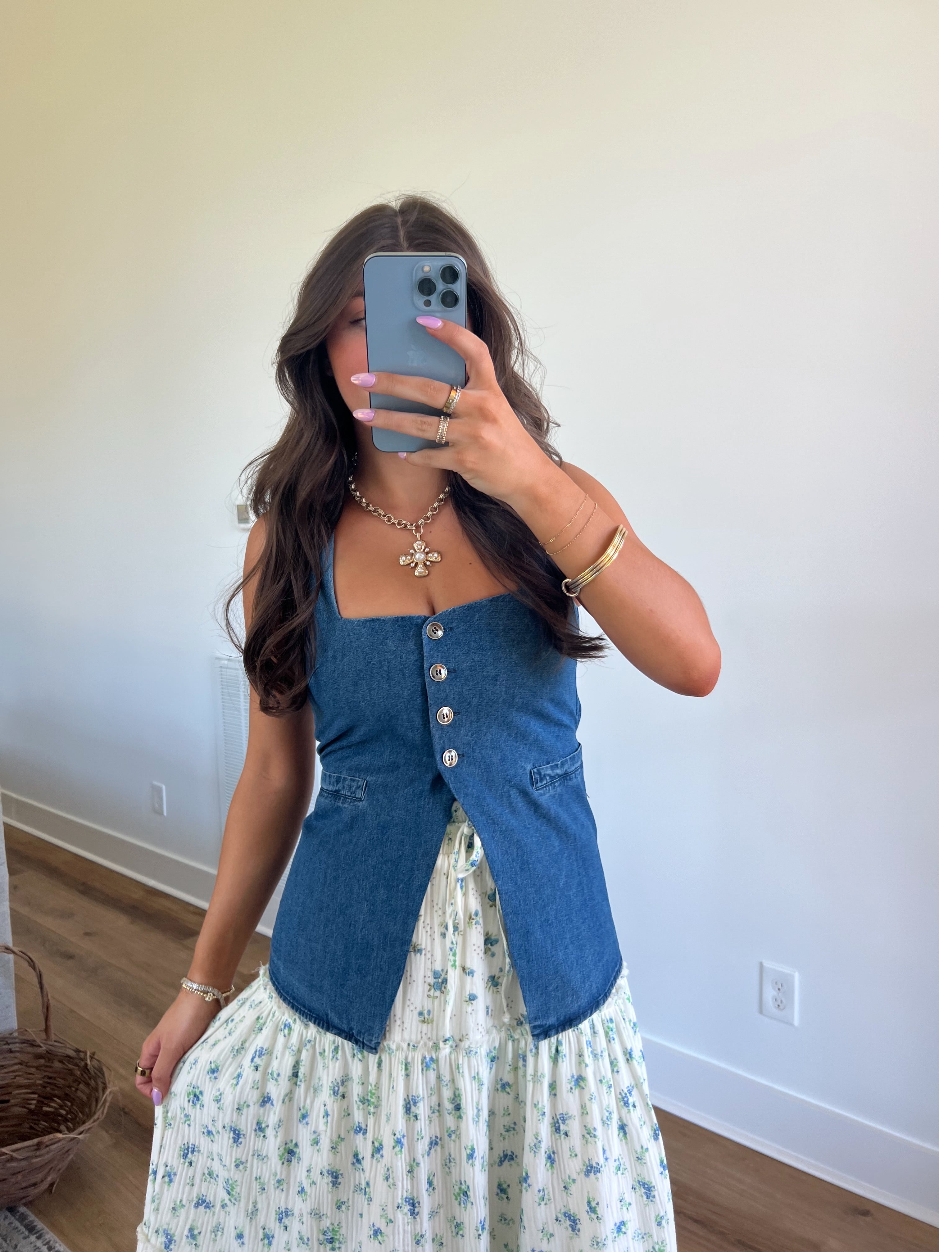 Kilee Denim Vest (Restock)
