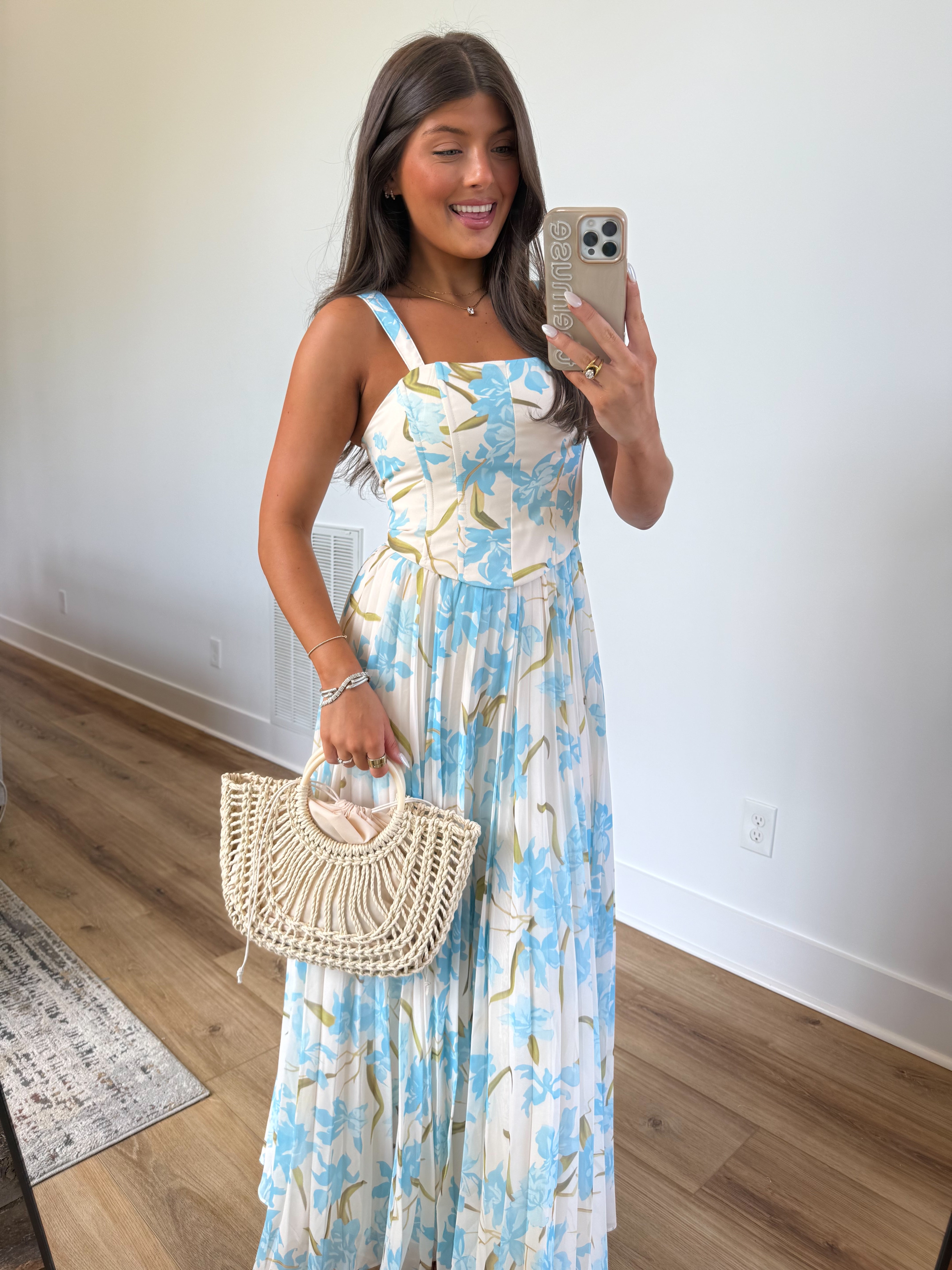 Floral Romance Corset Maxi