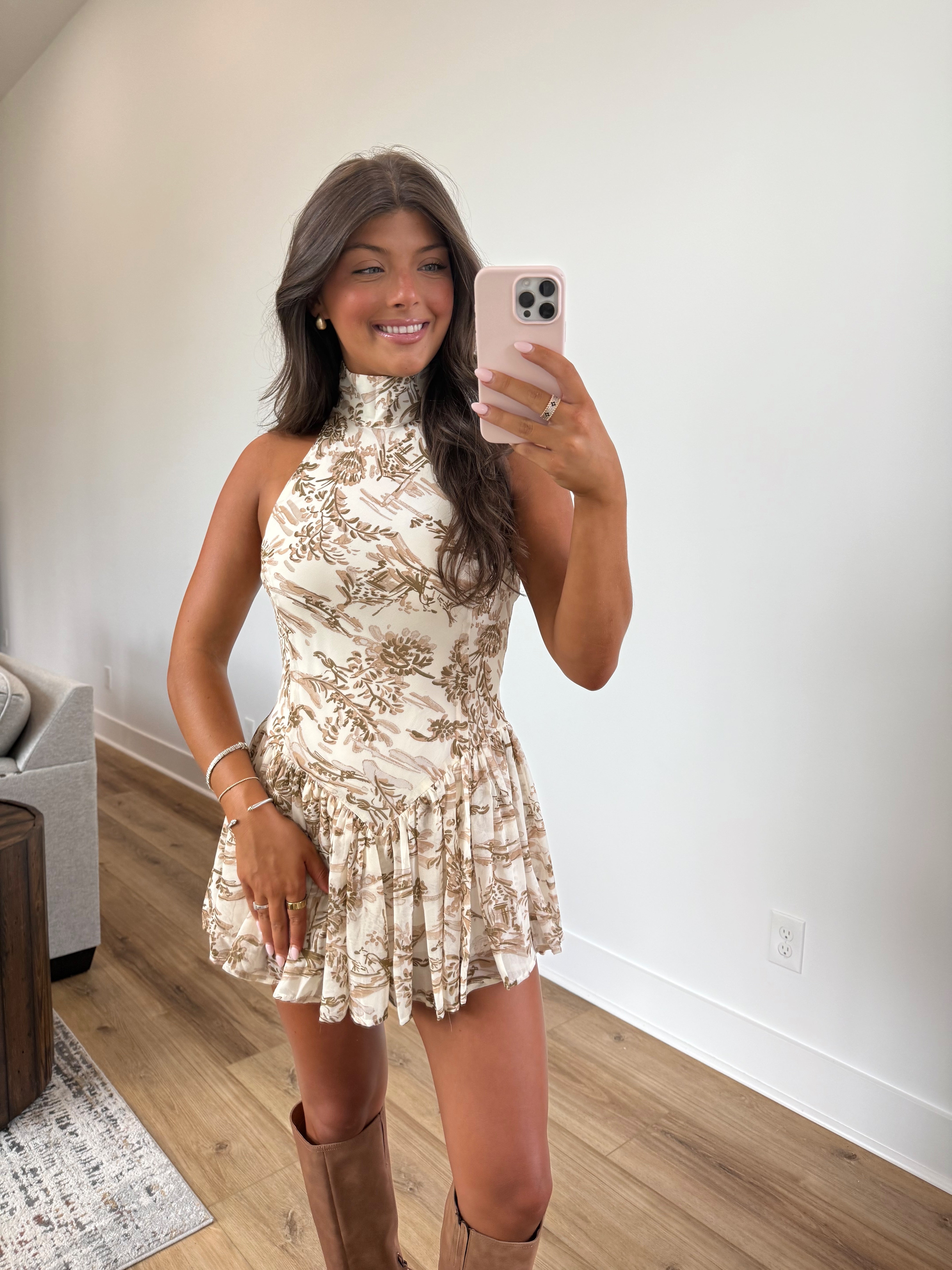 Briley Mockneck Fall Romper