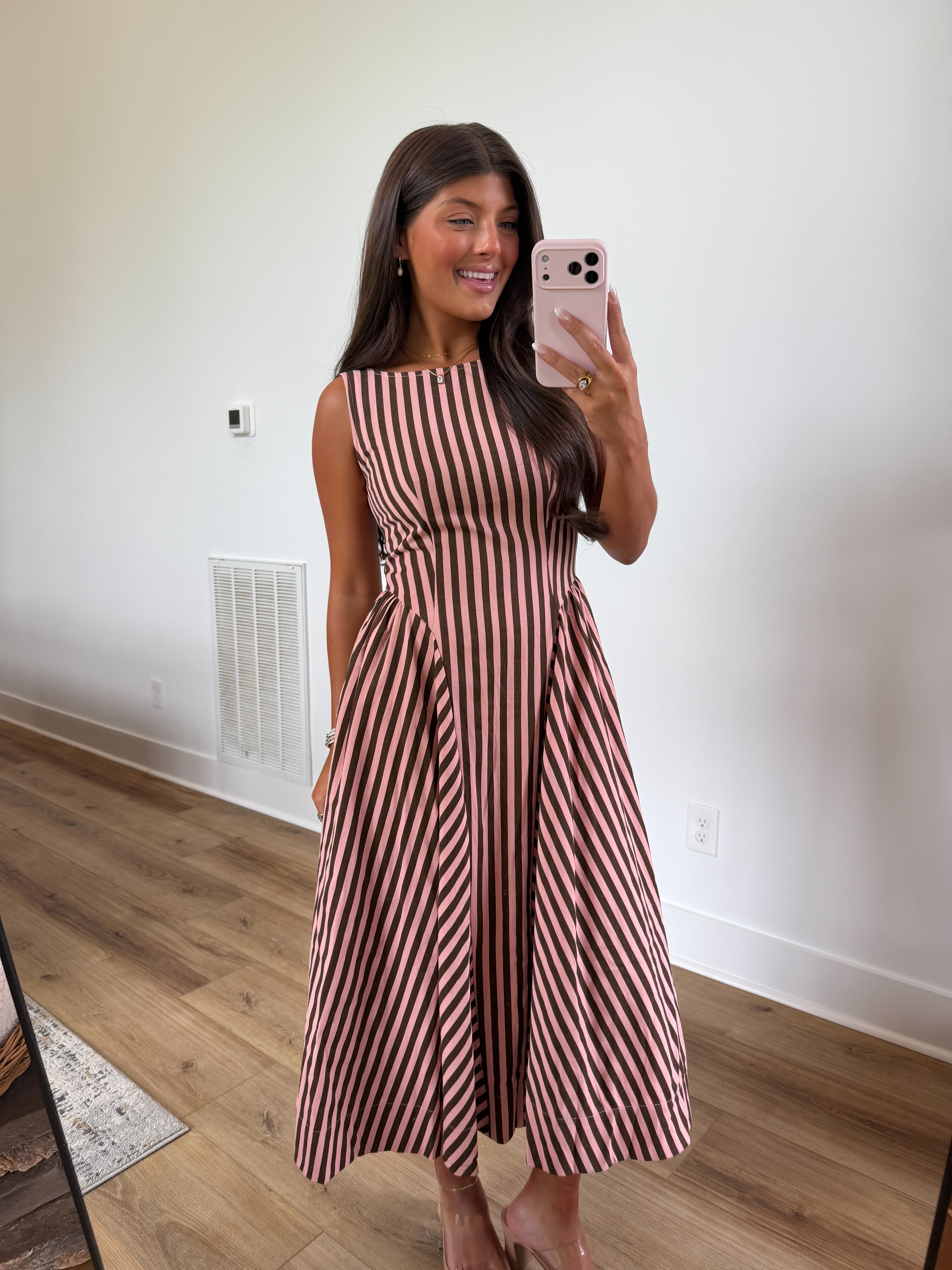 Cinnamon Stripe Midi