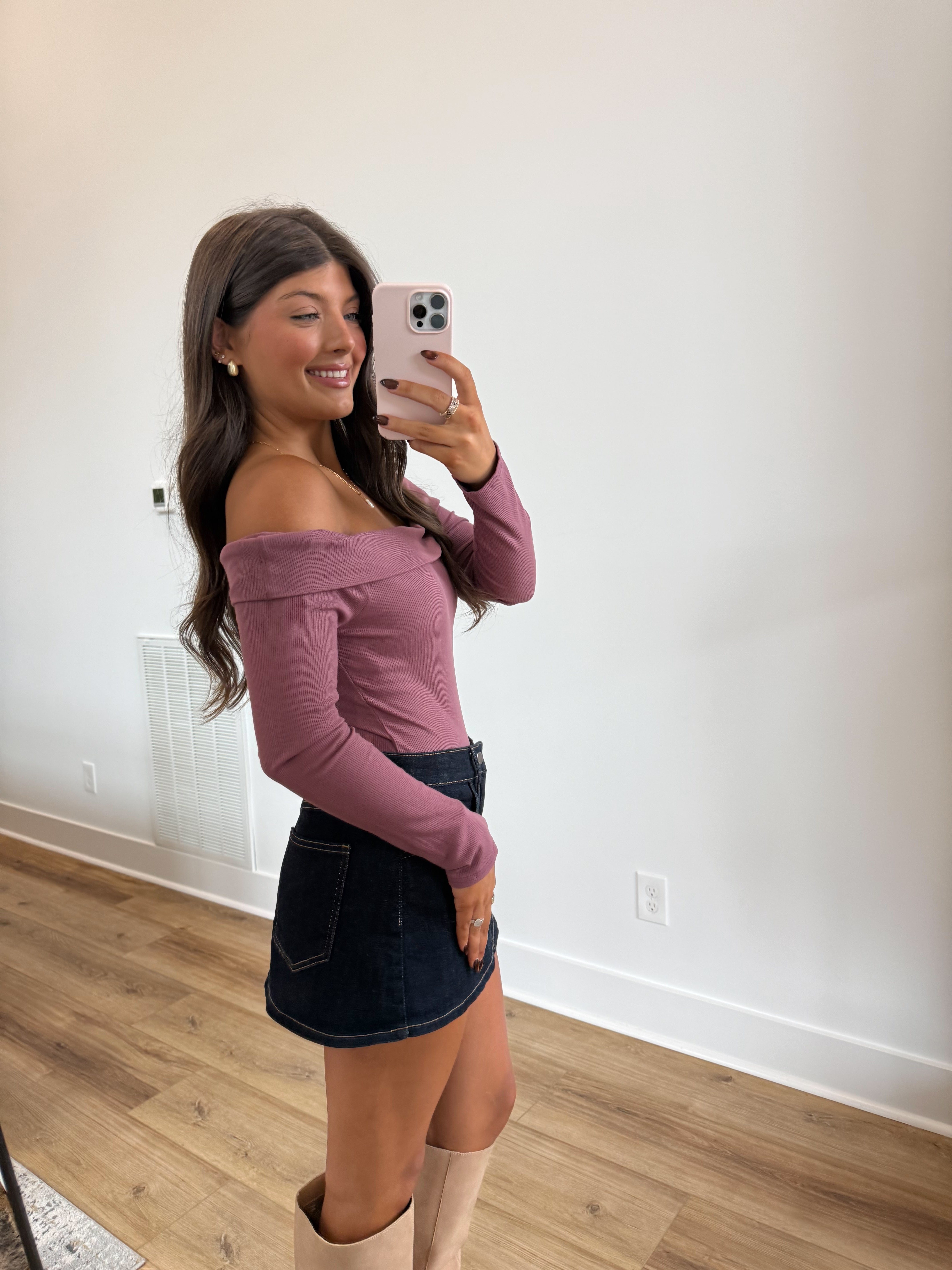 The Mulberry Ribbed Bodysuit