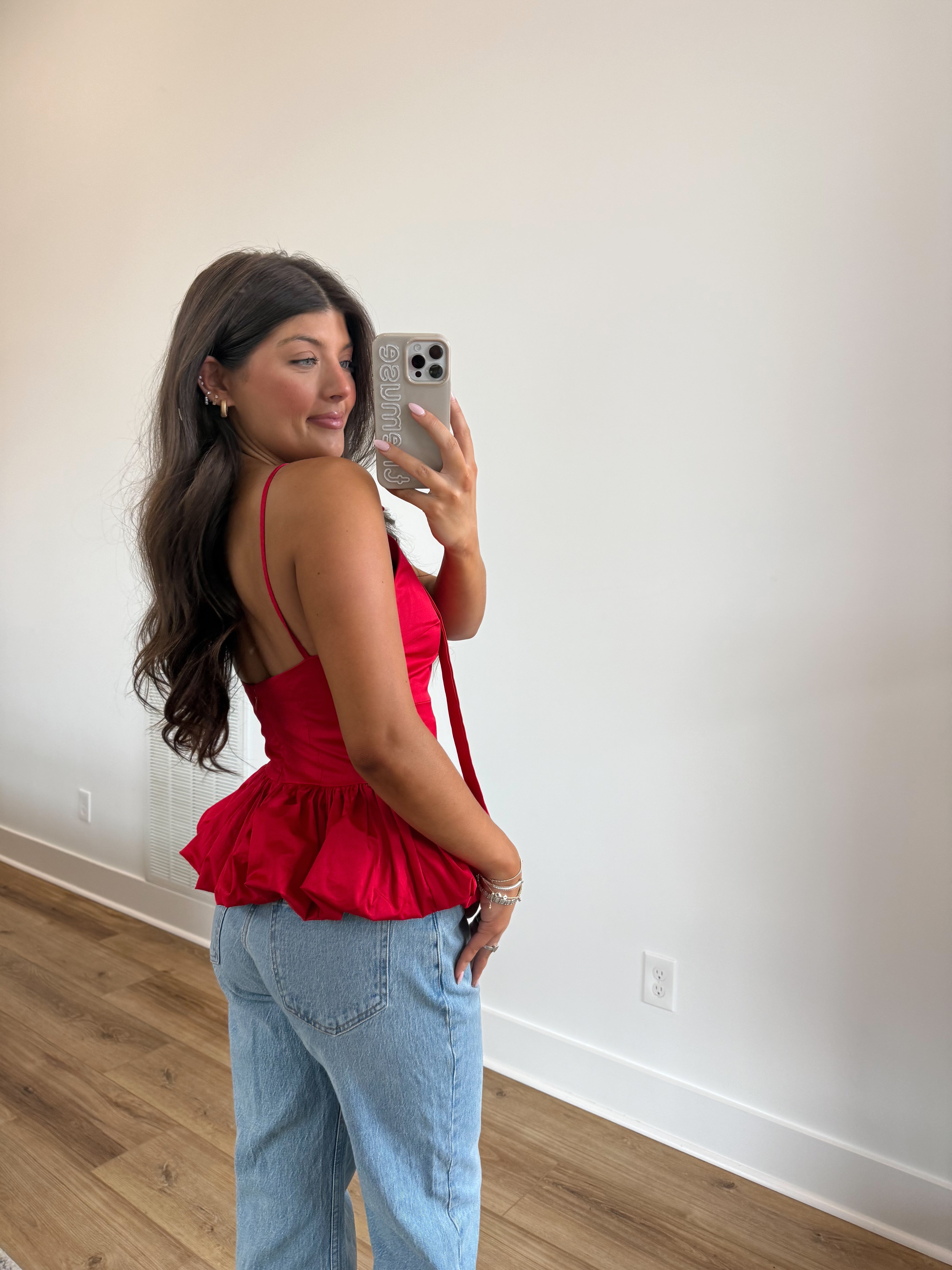 The Holiday Ribbon Top (Red)