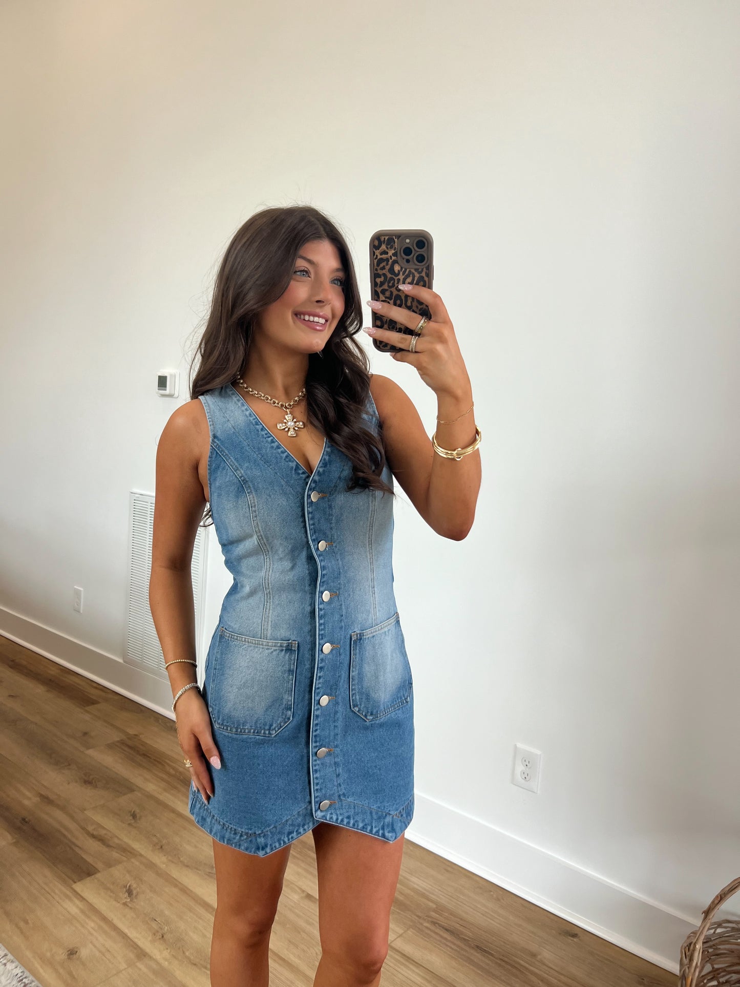 Day Time Denim Mini Dress
