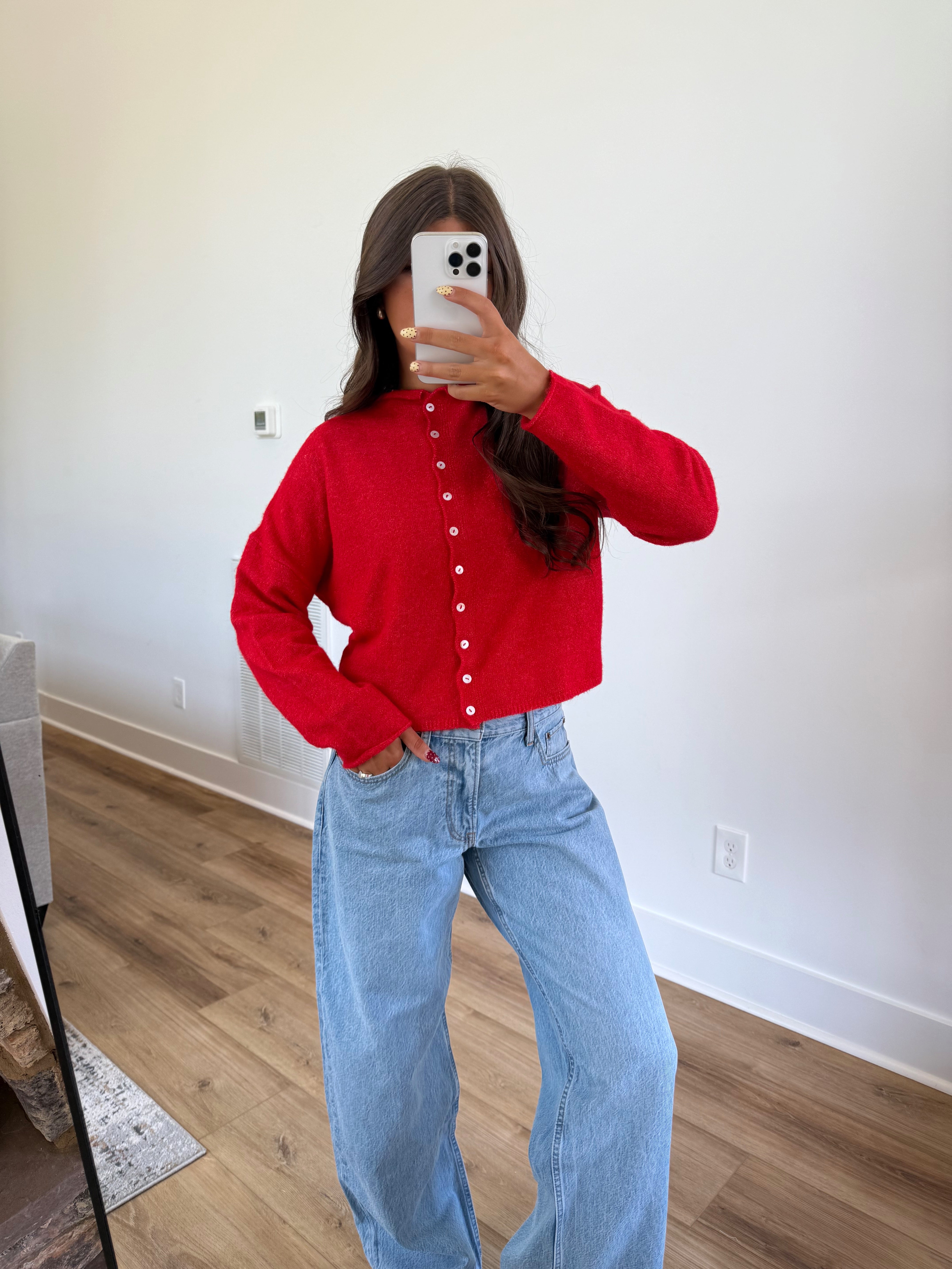 Best Dress Cardigan (Red)
