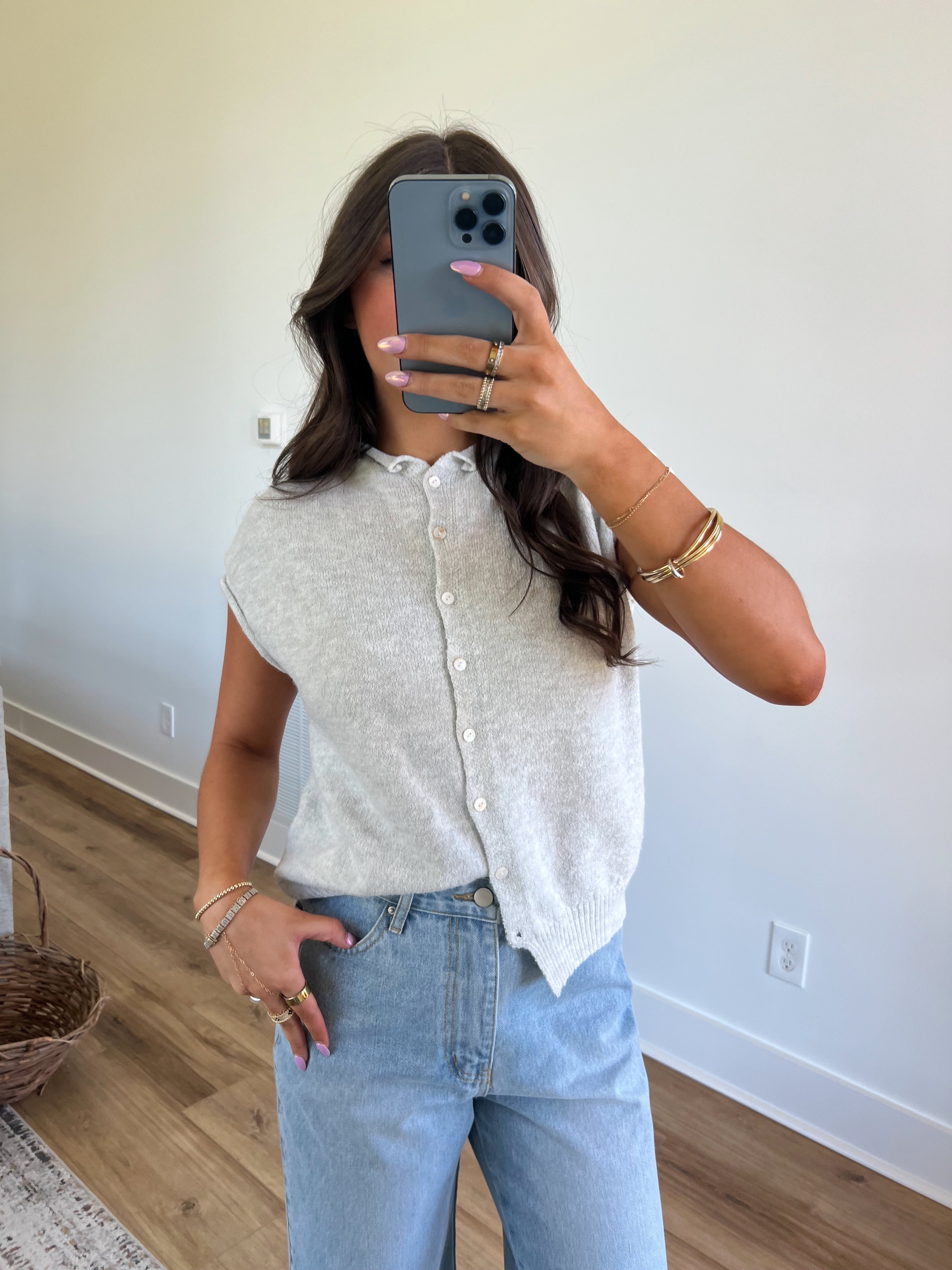 Best Dress Cardigan Vest (Grey)