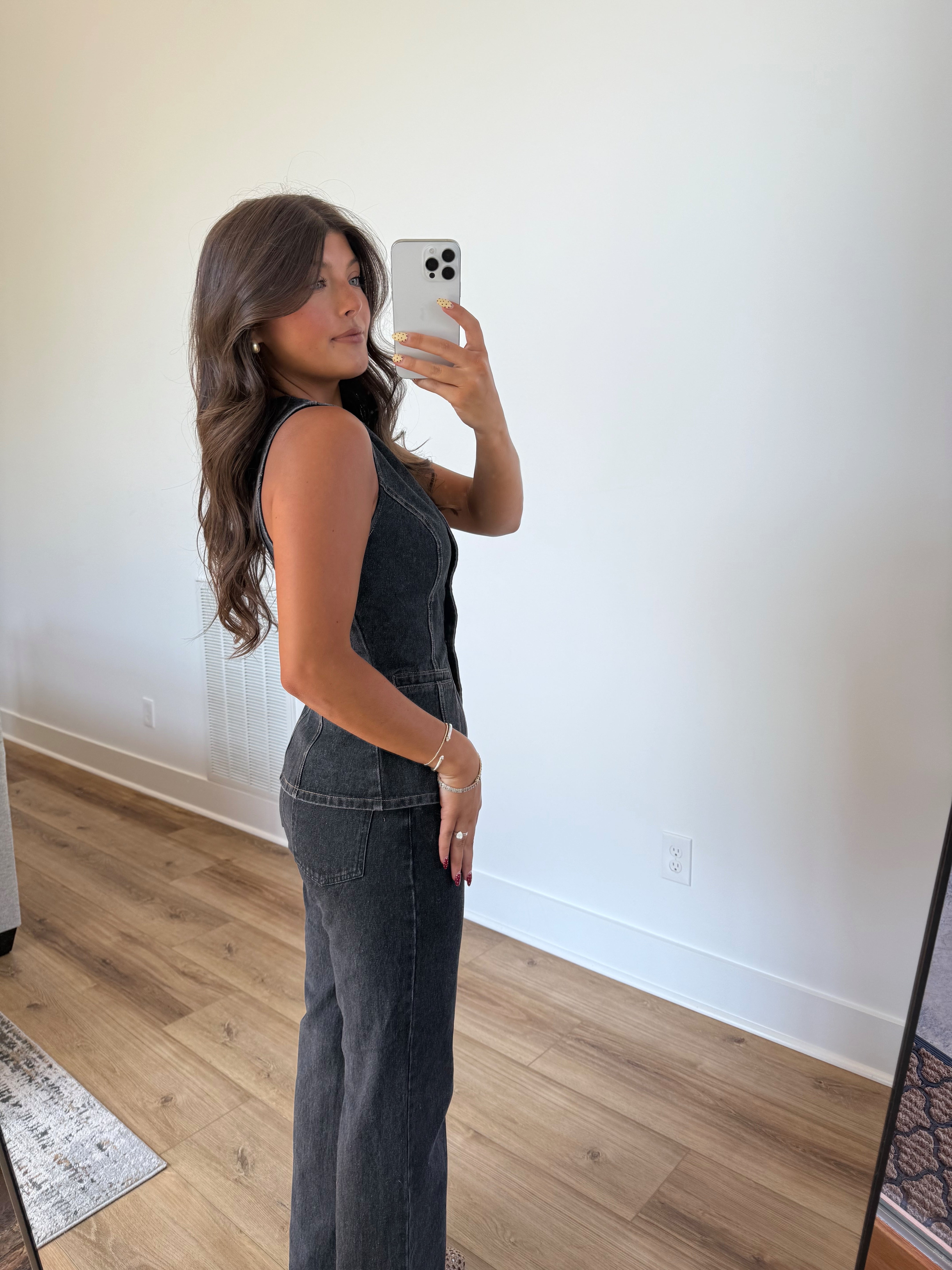 Dark Denim Low Waisted Set