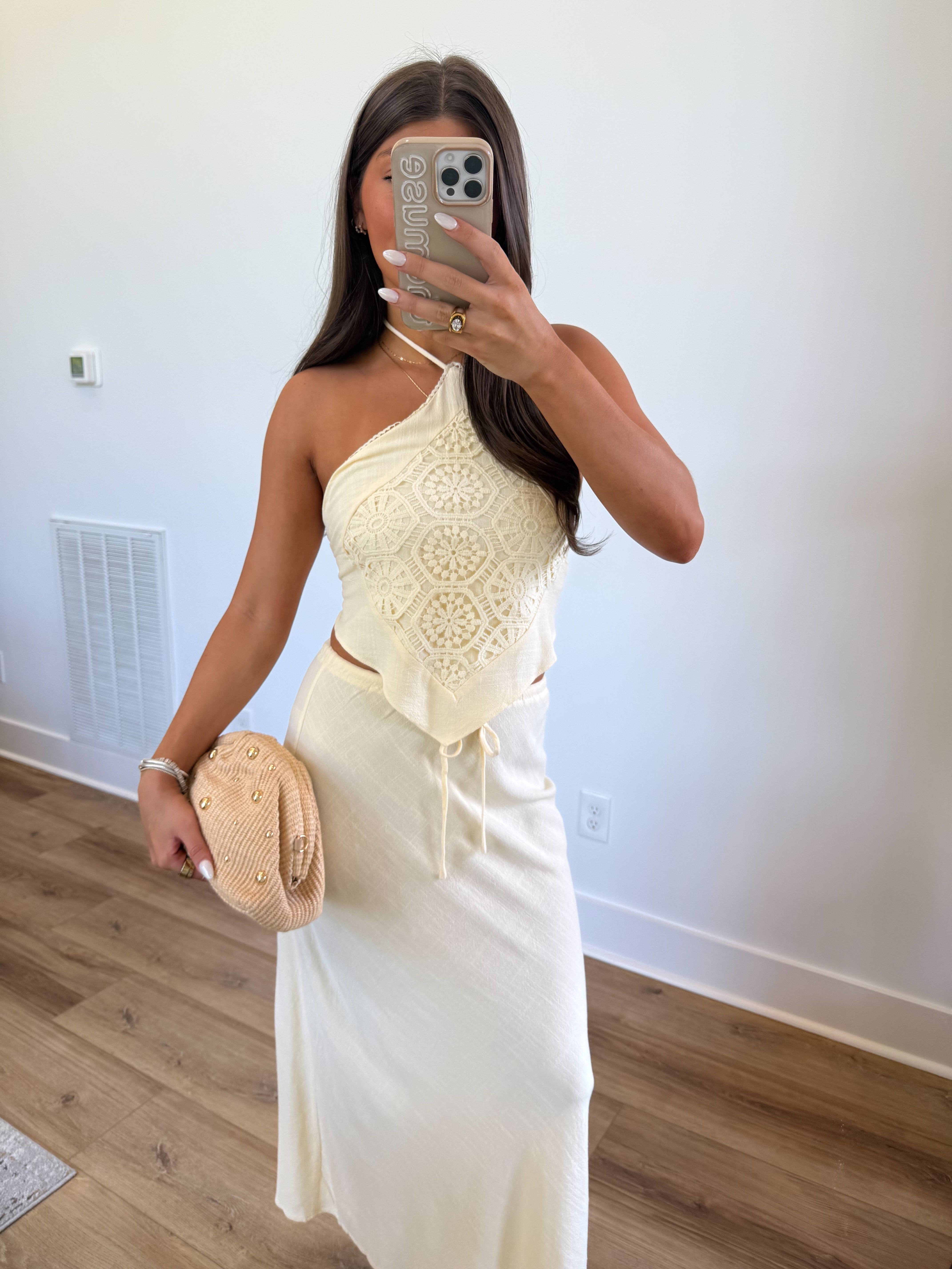 Crochet Halter Set (Butter)