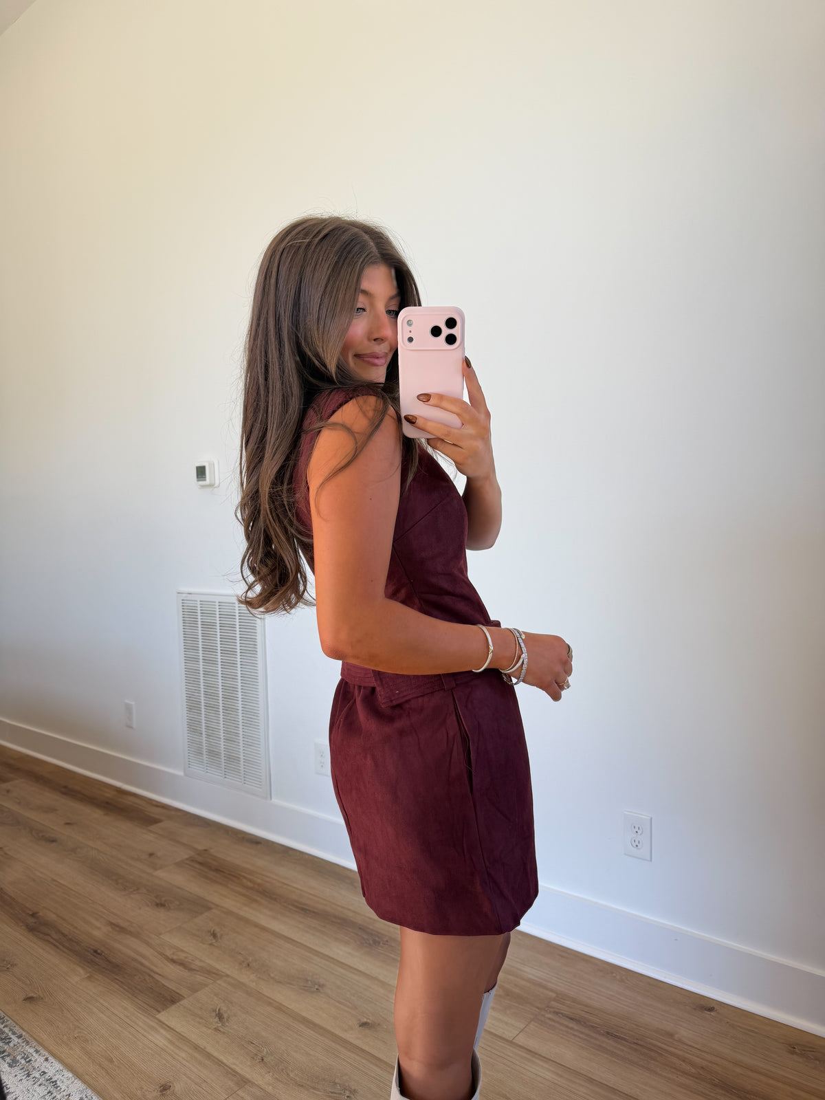 Mod Muse Suede Mini (Burgundy)