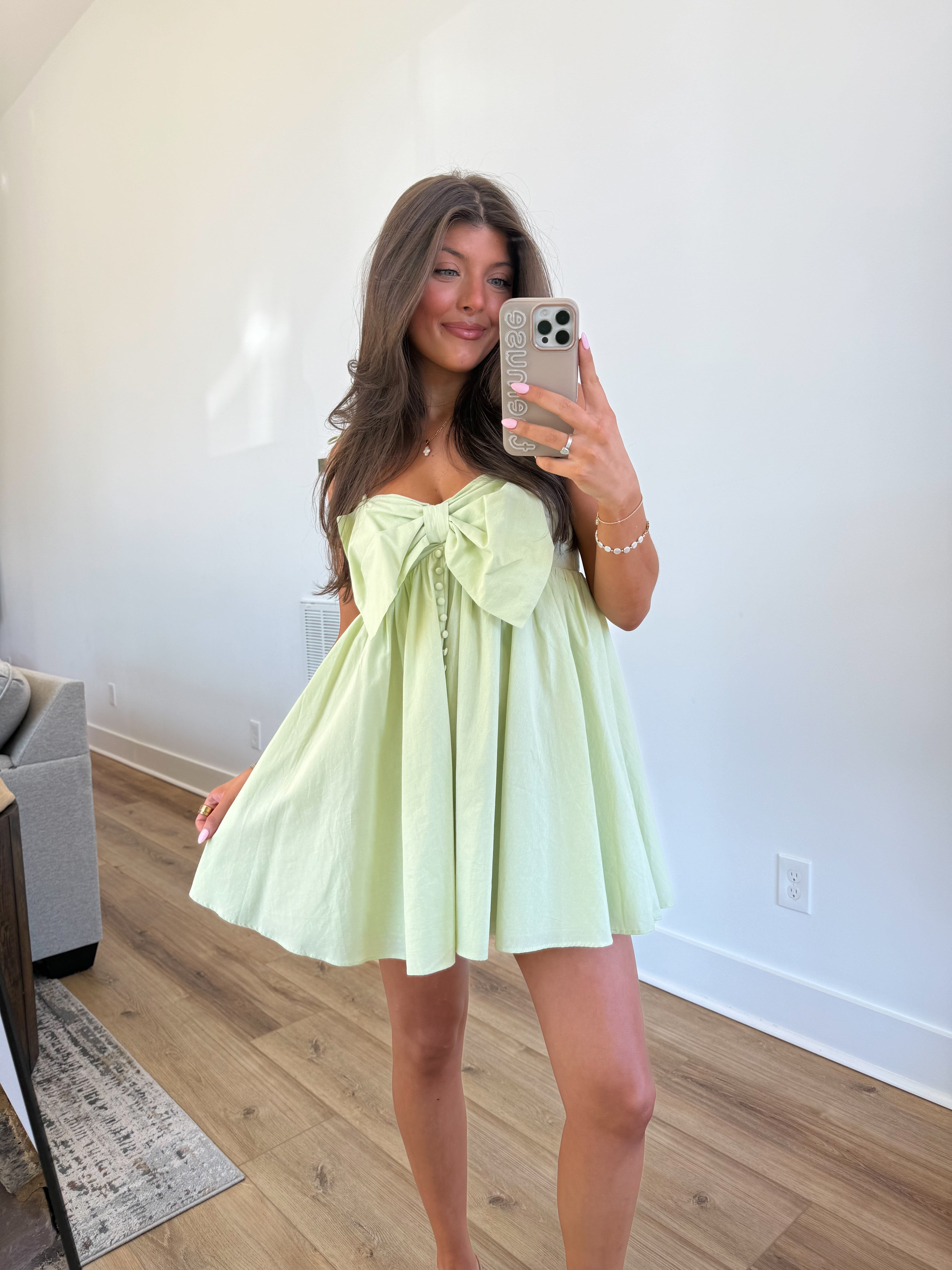 The Honeydew Bow Dress