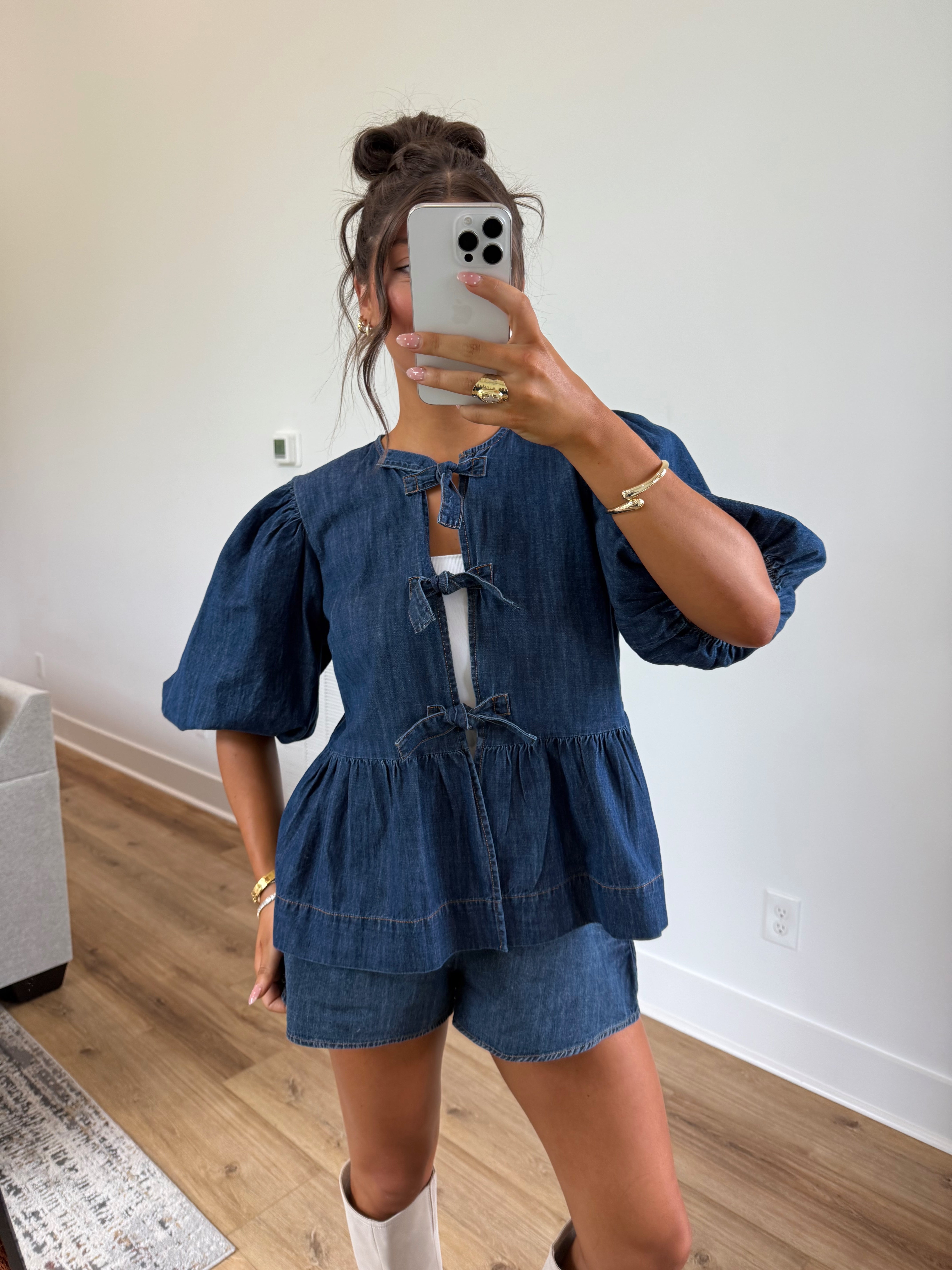 Meela Tie Top