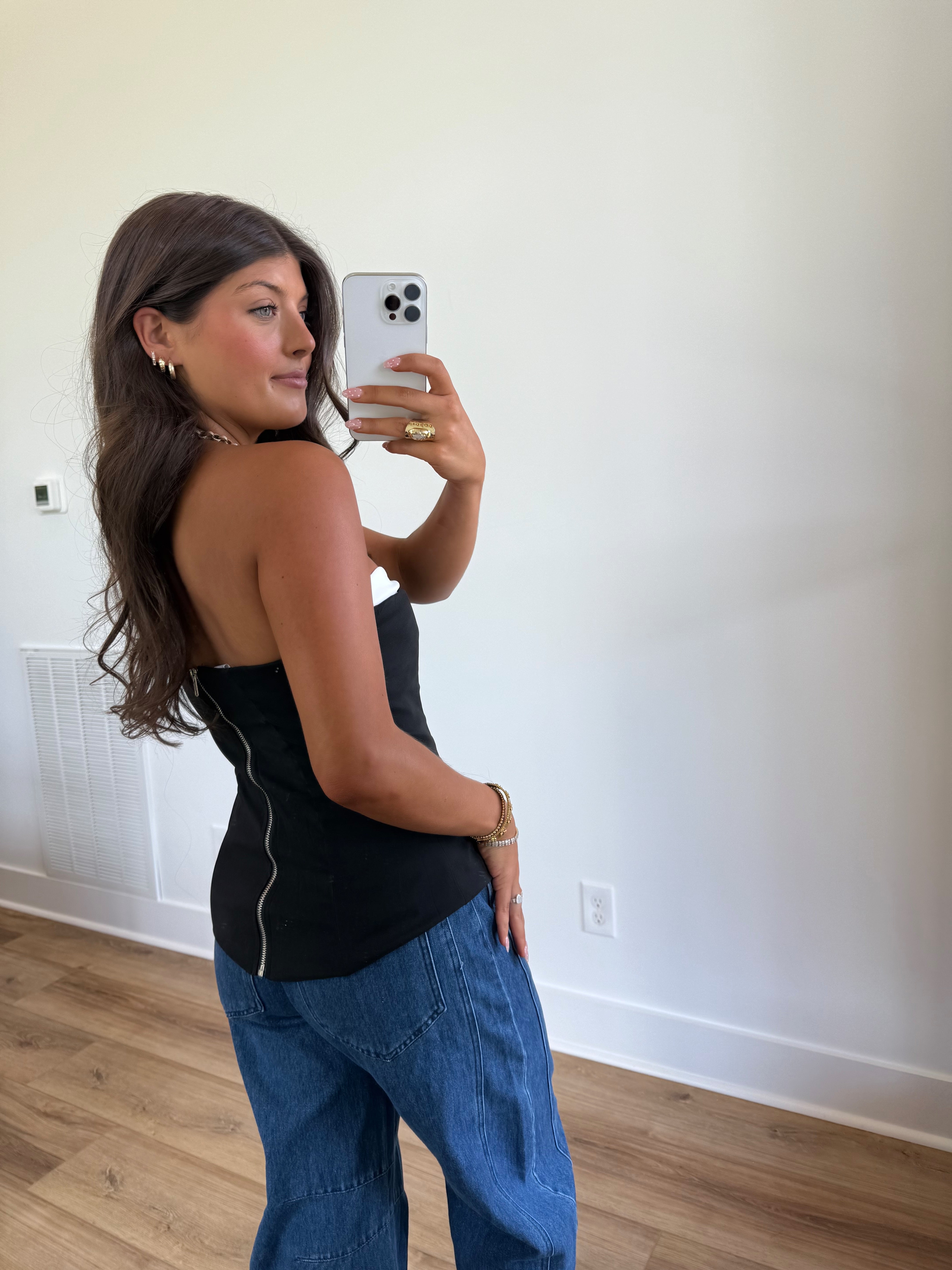Classic Contrast Top