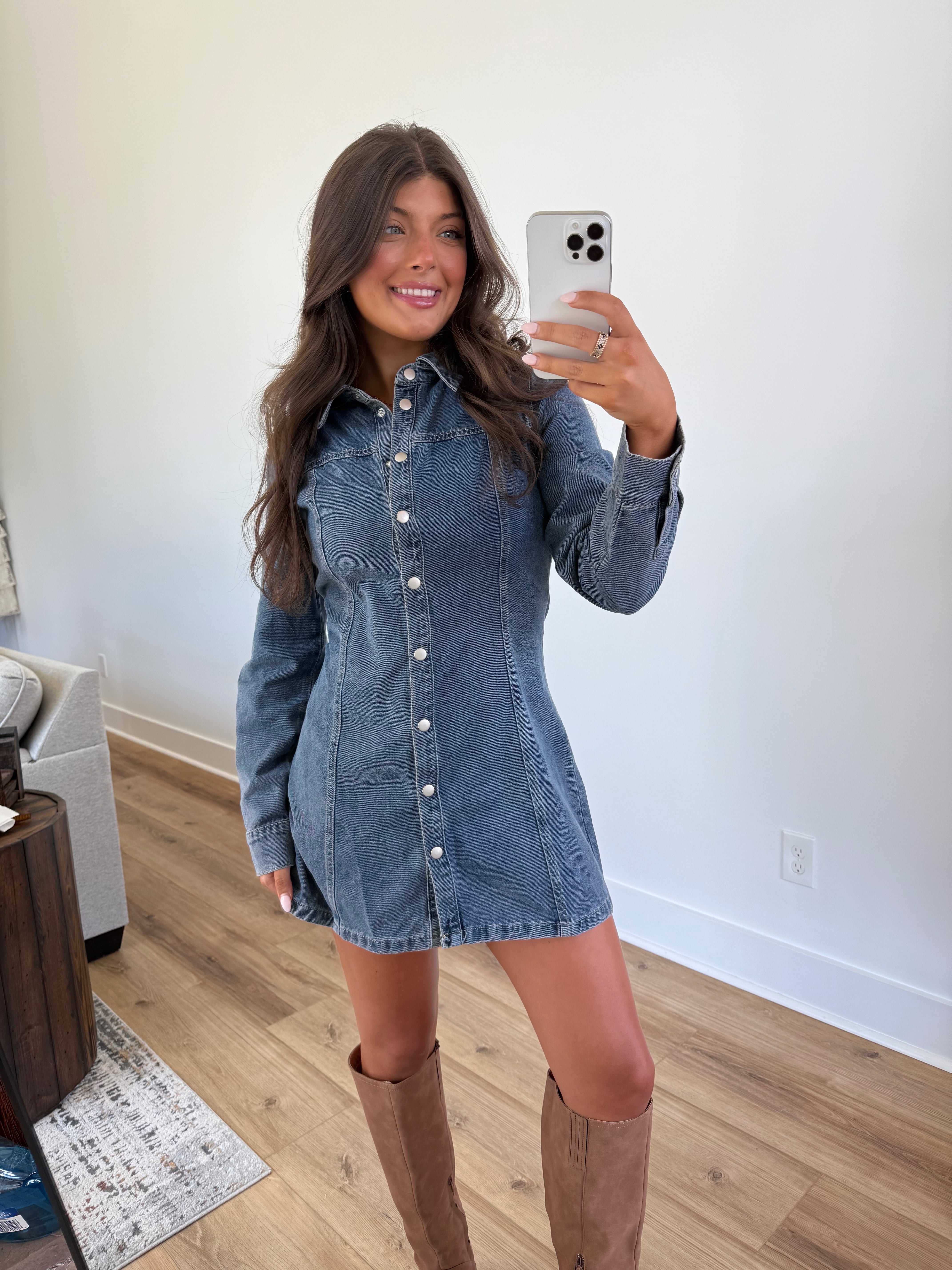 Classic Blue Jean Dress(PRE-ORDER (11/7)/ Restock)
