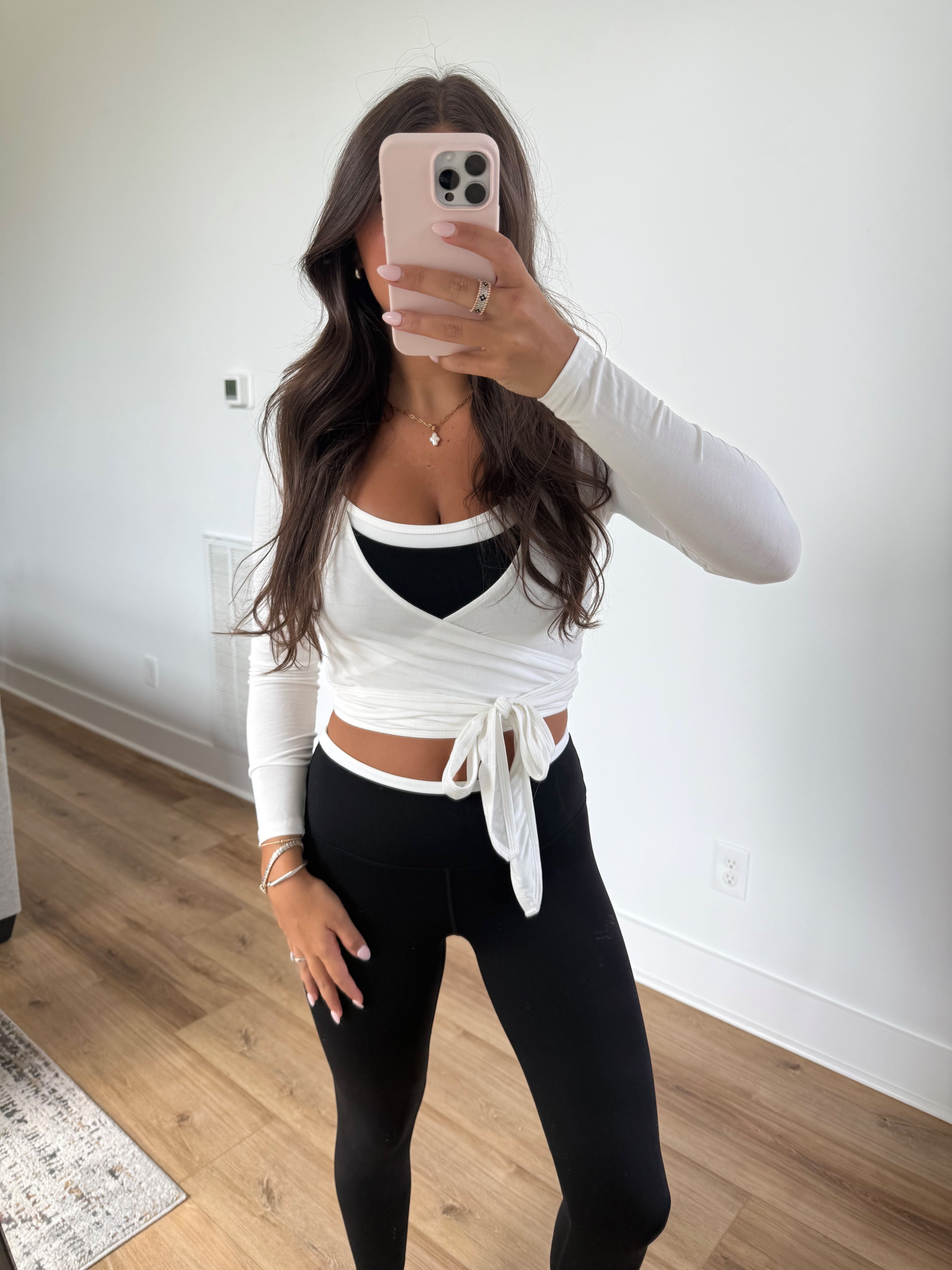 White Wrap Top