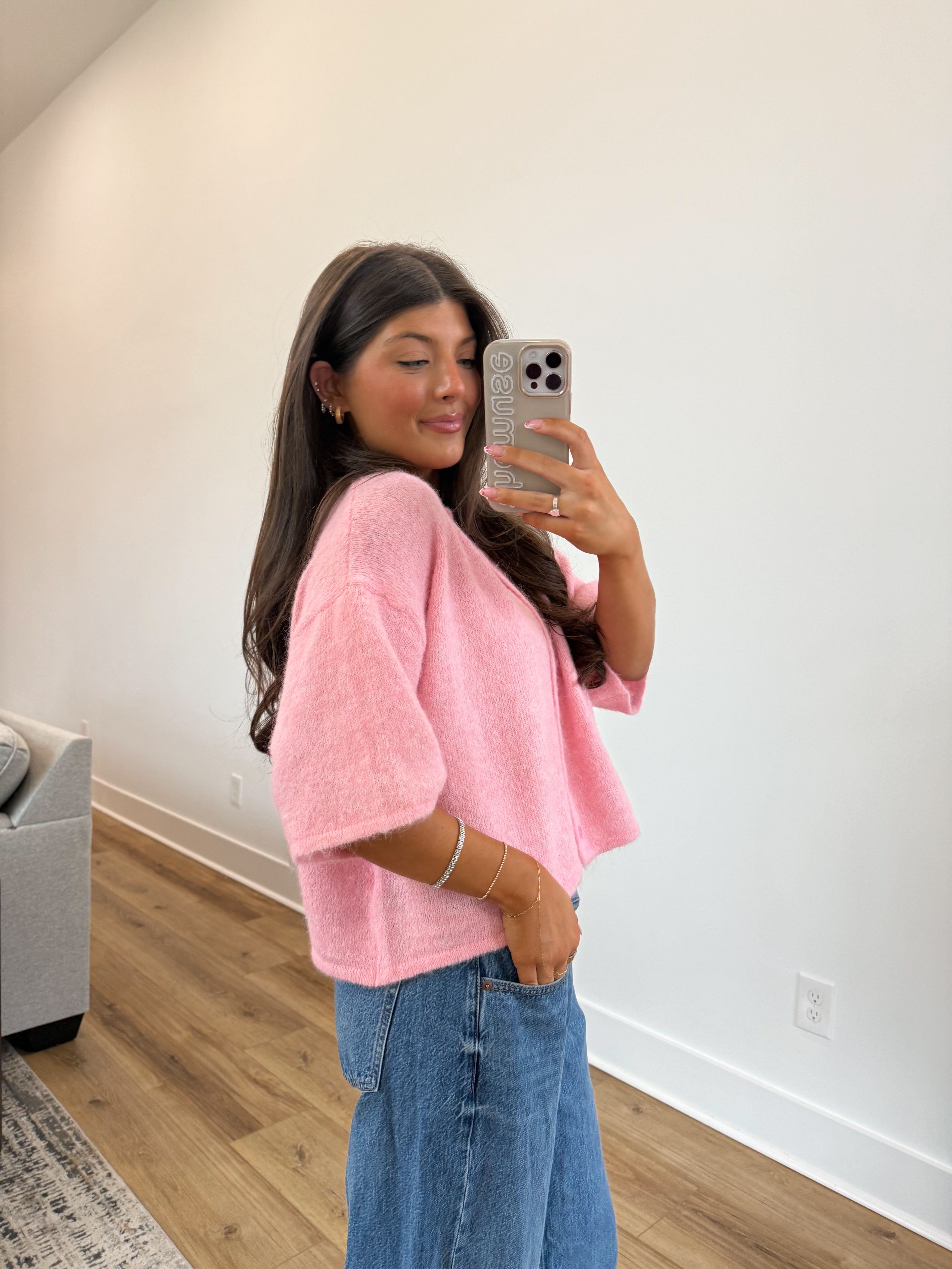 The Cloud Cardi (Pink)(Restock)