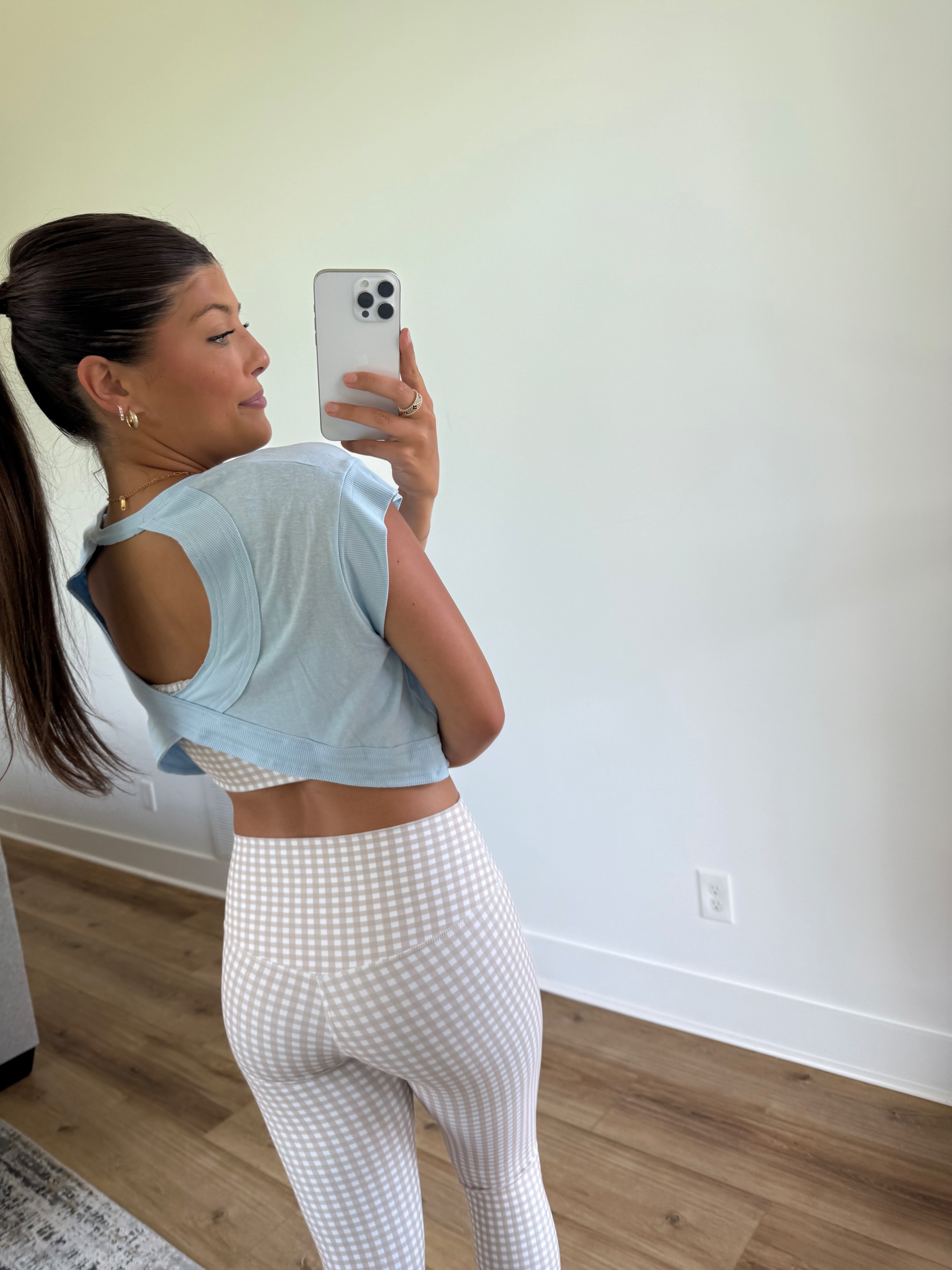 Blue Back Cut Out Tee