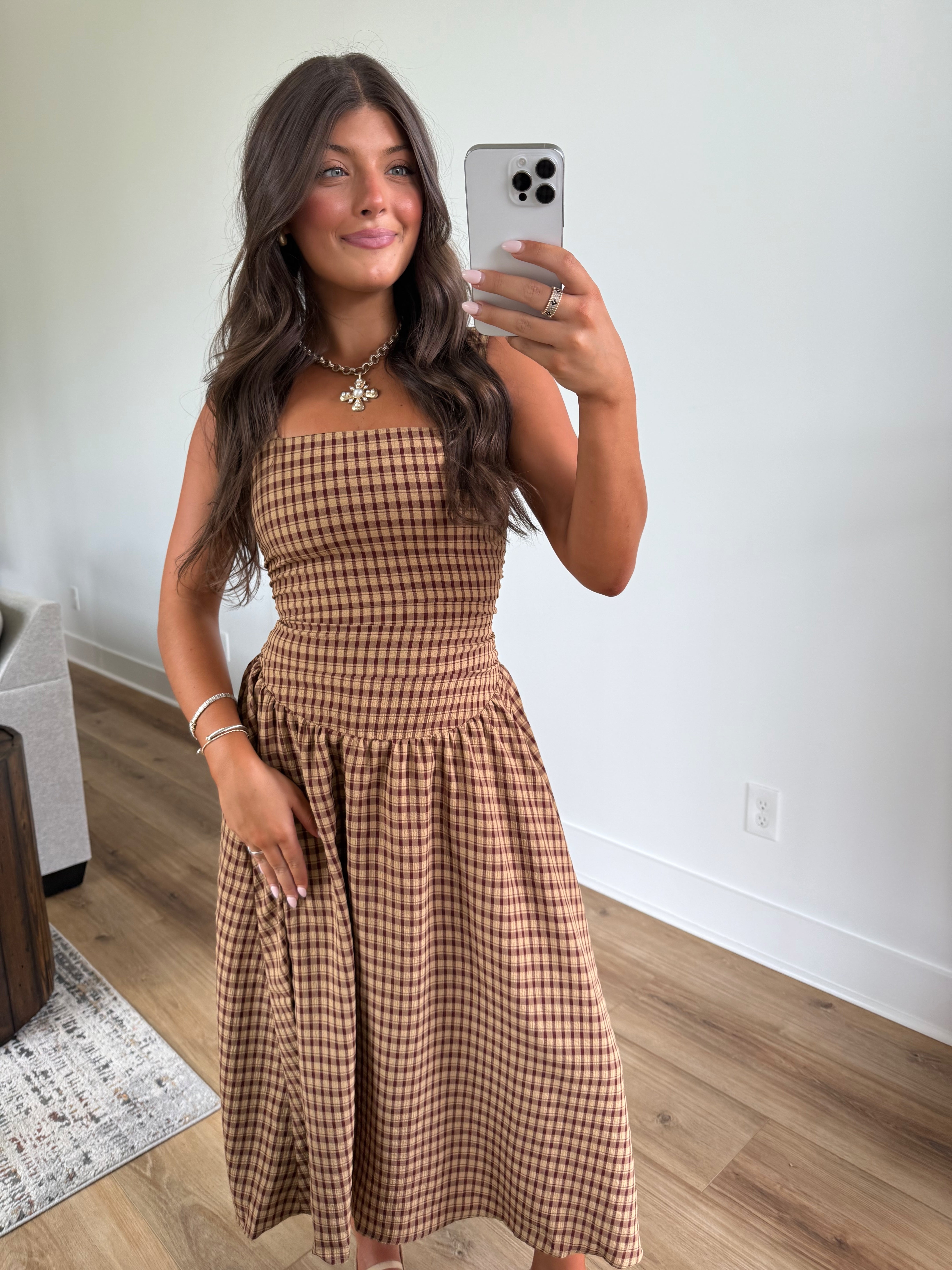 Plaid & Pumpkin Maxi