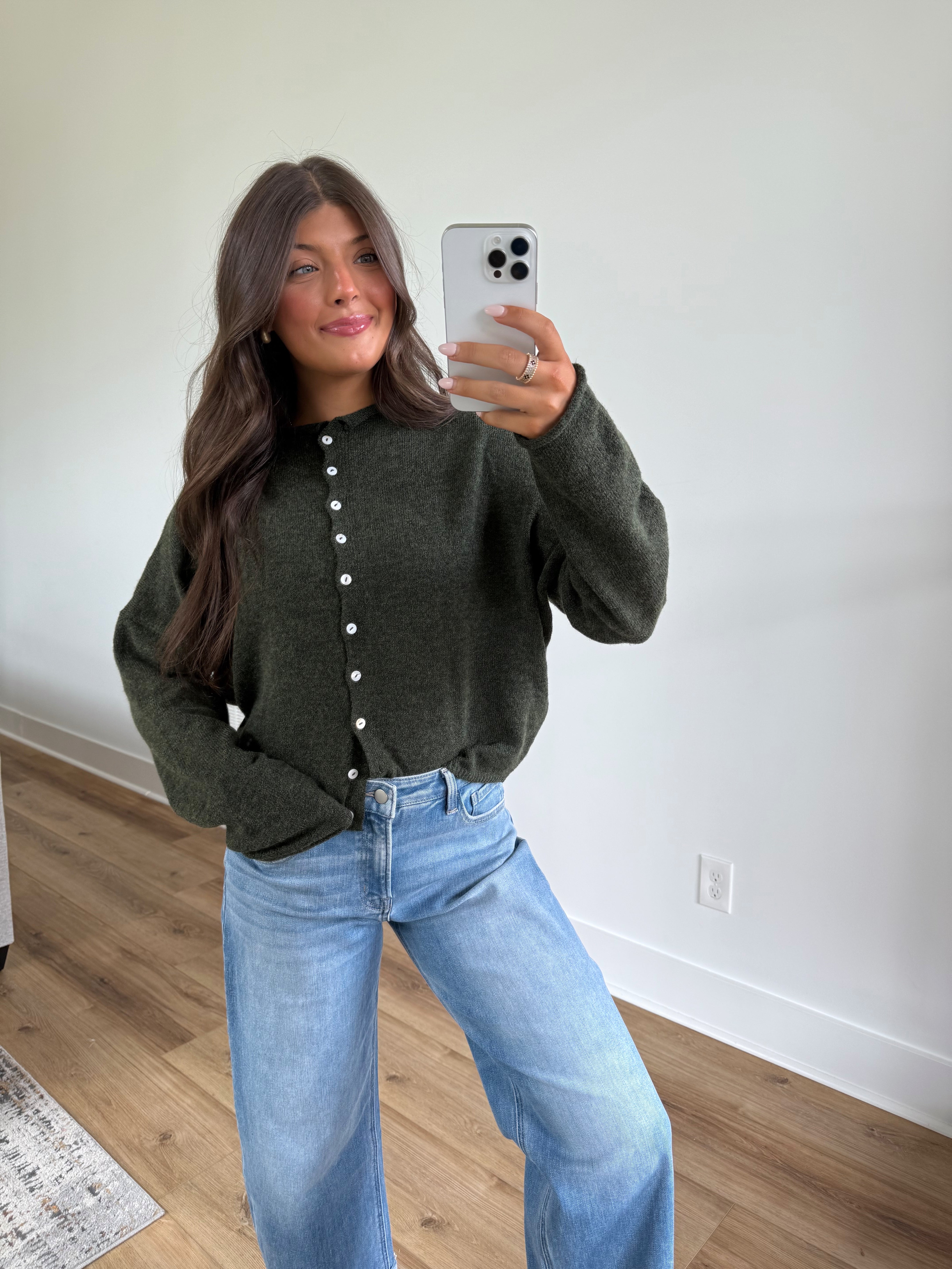 Best Dress Cardigan (Hunter Green)