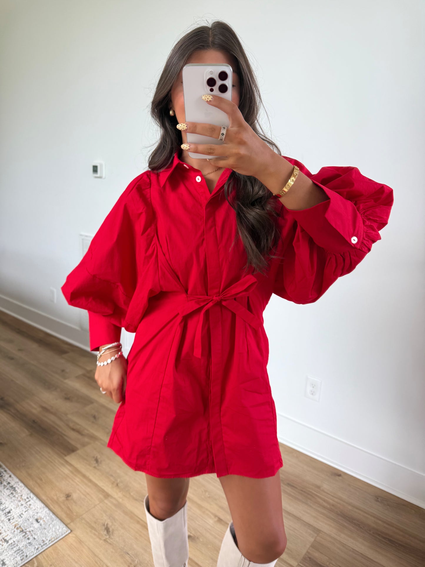 Sunday Morning Dress (Red)