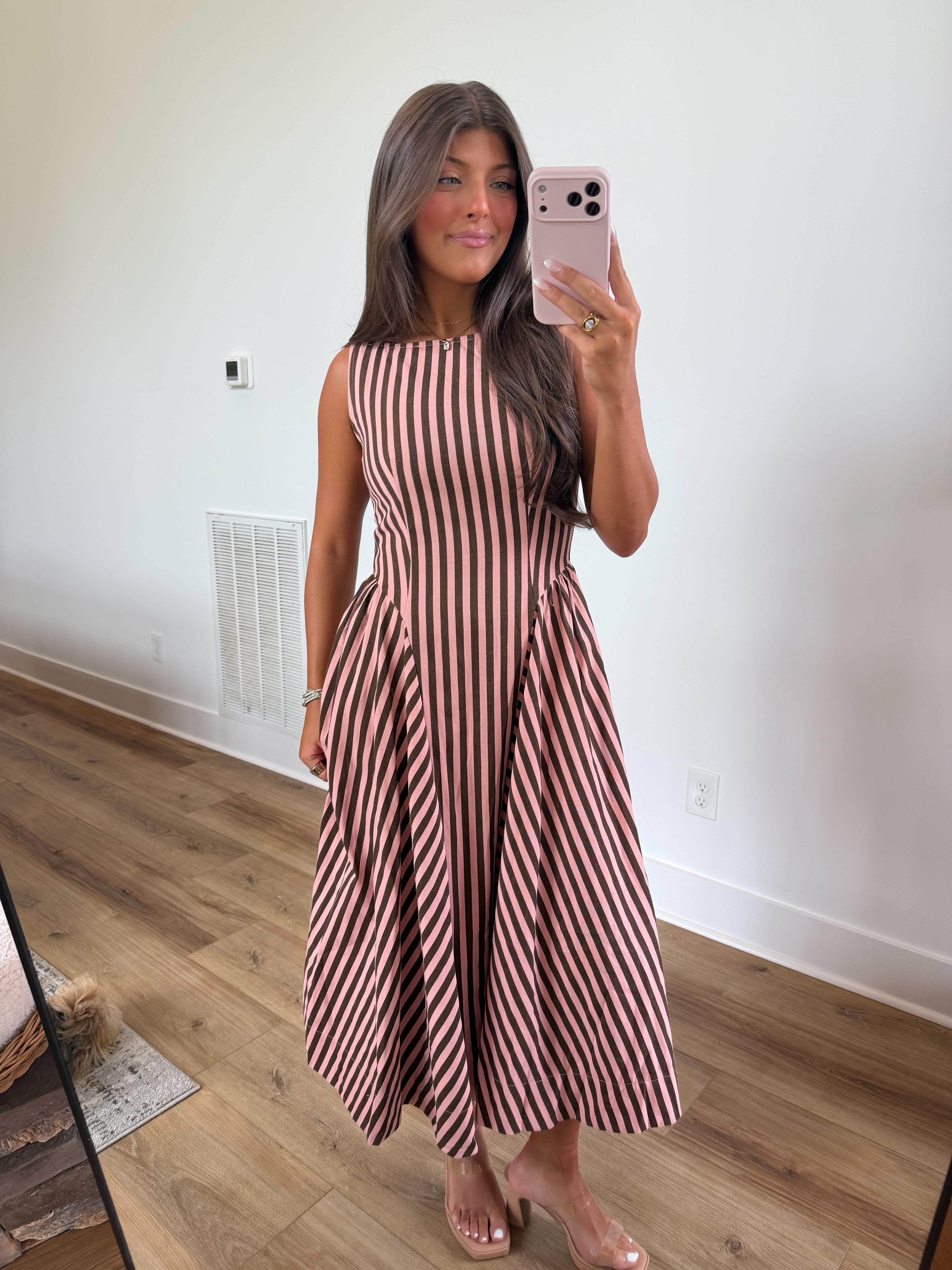 Cinnamon Stripe Midi