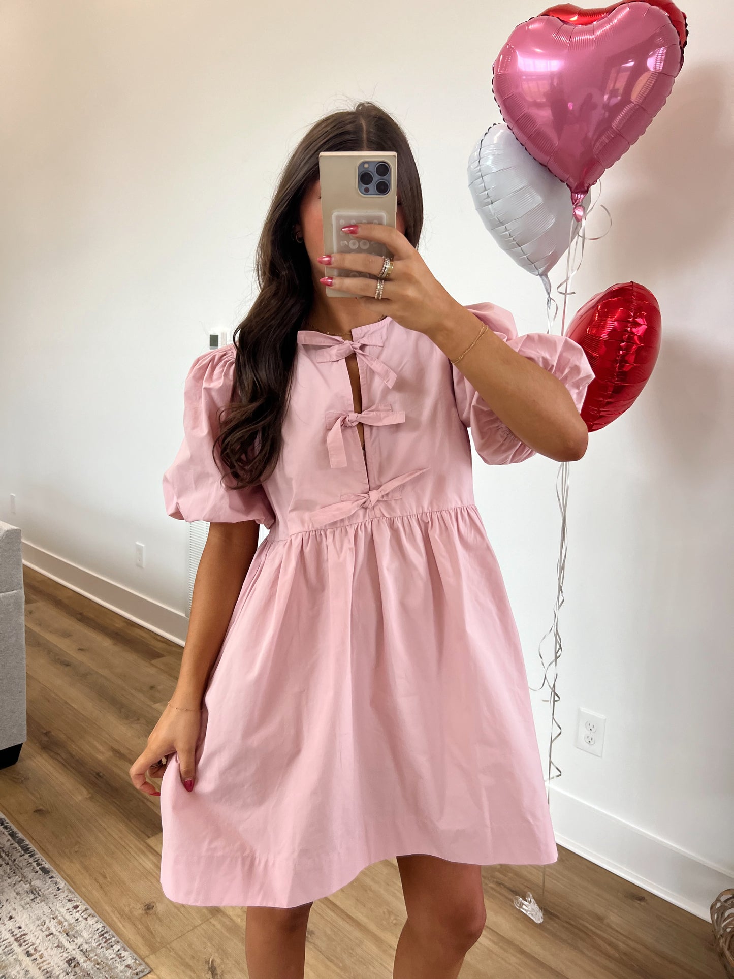 Strawberry Cream Babydoll Dress