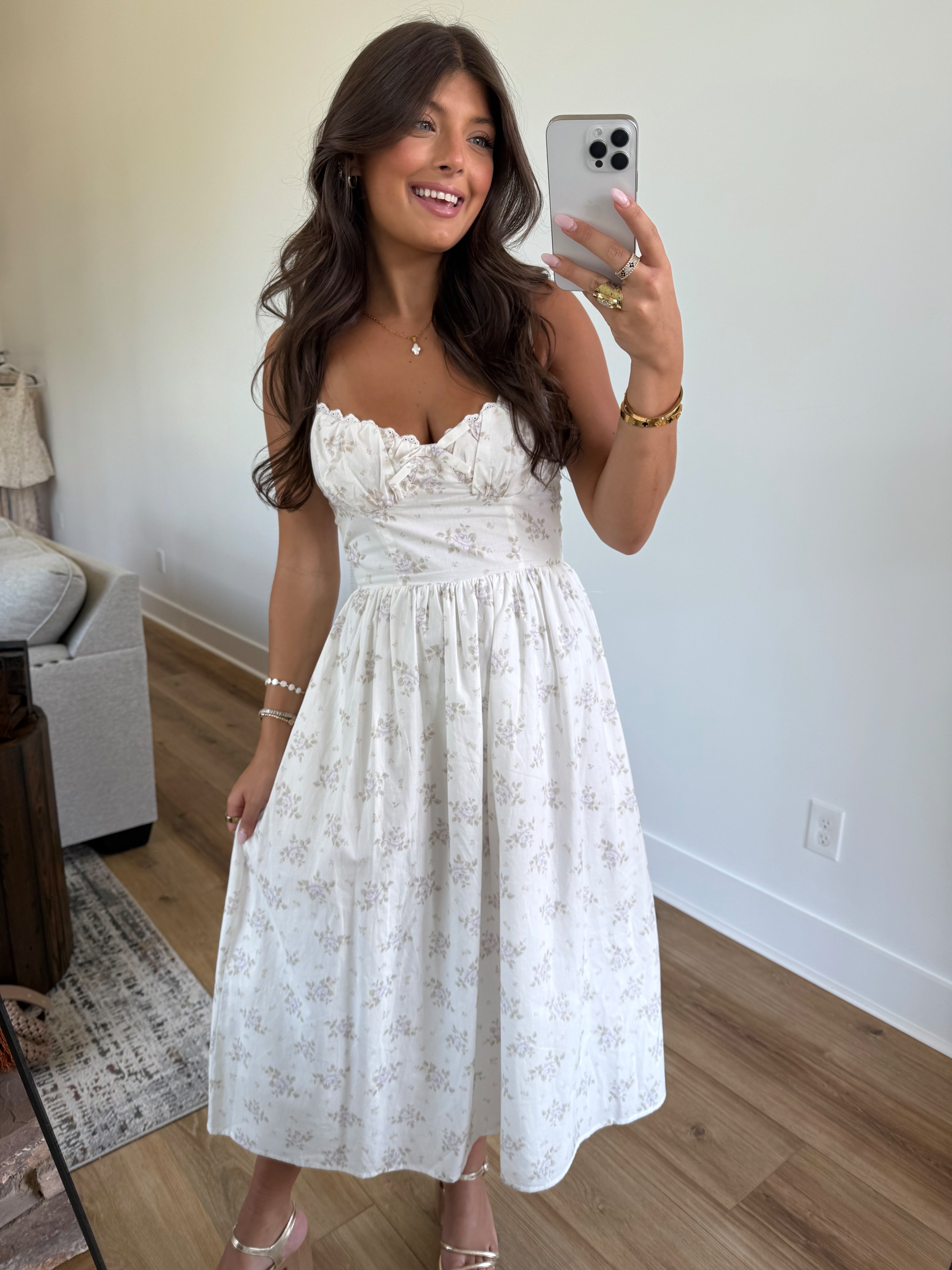 Sweet Lavender Midi Dress
