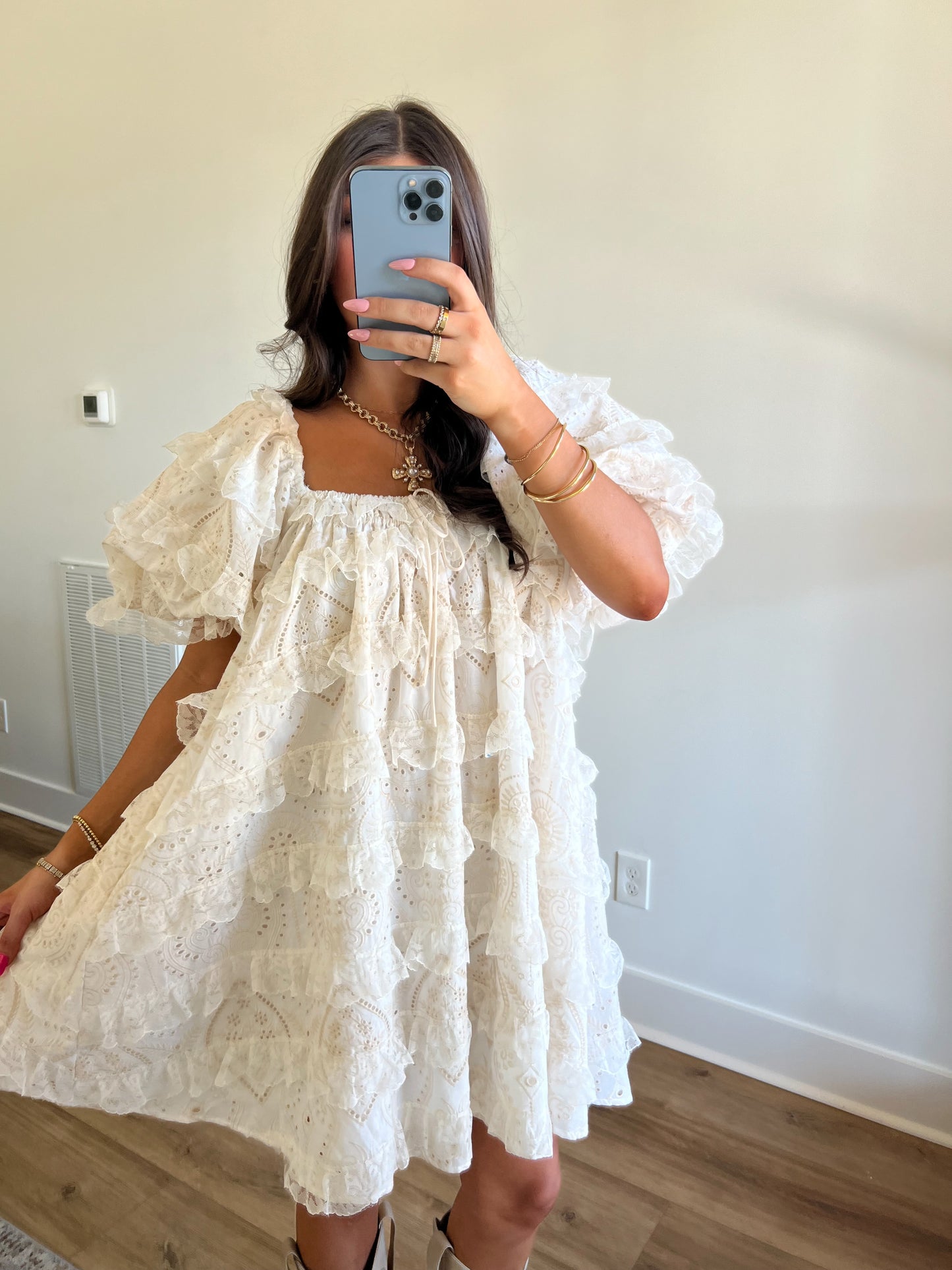 Maci Lace Babydoll Dress