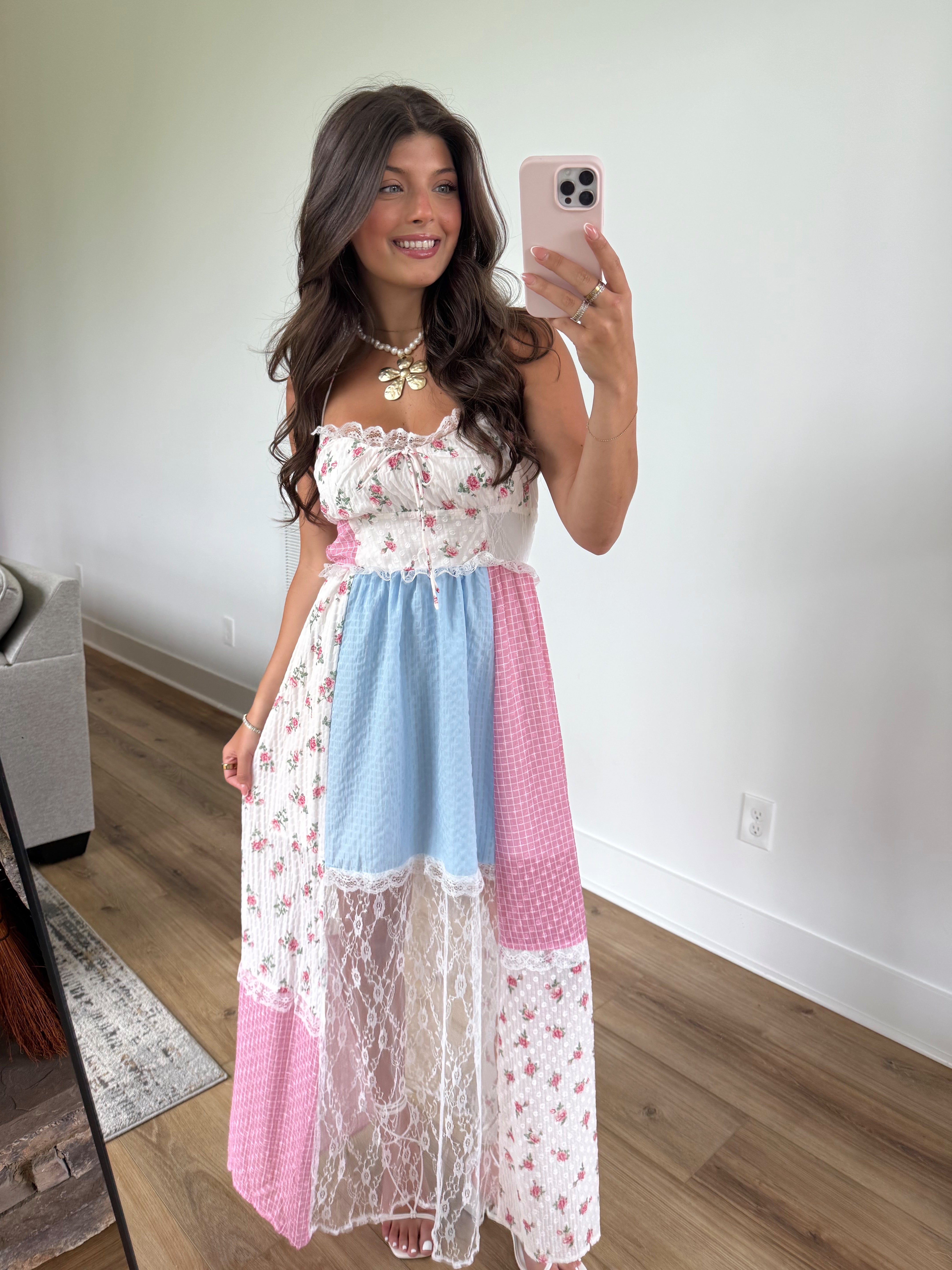 Patch Work Summer Dress (Petite)