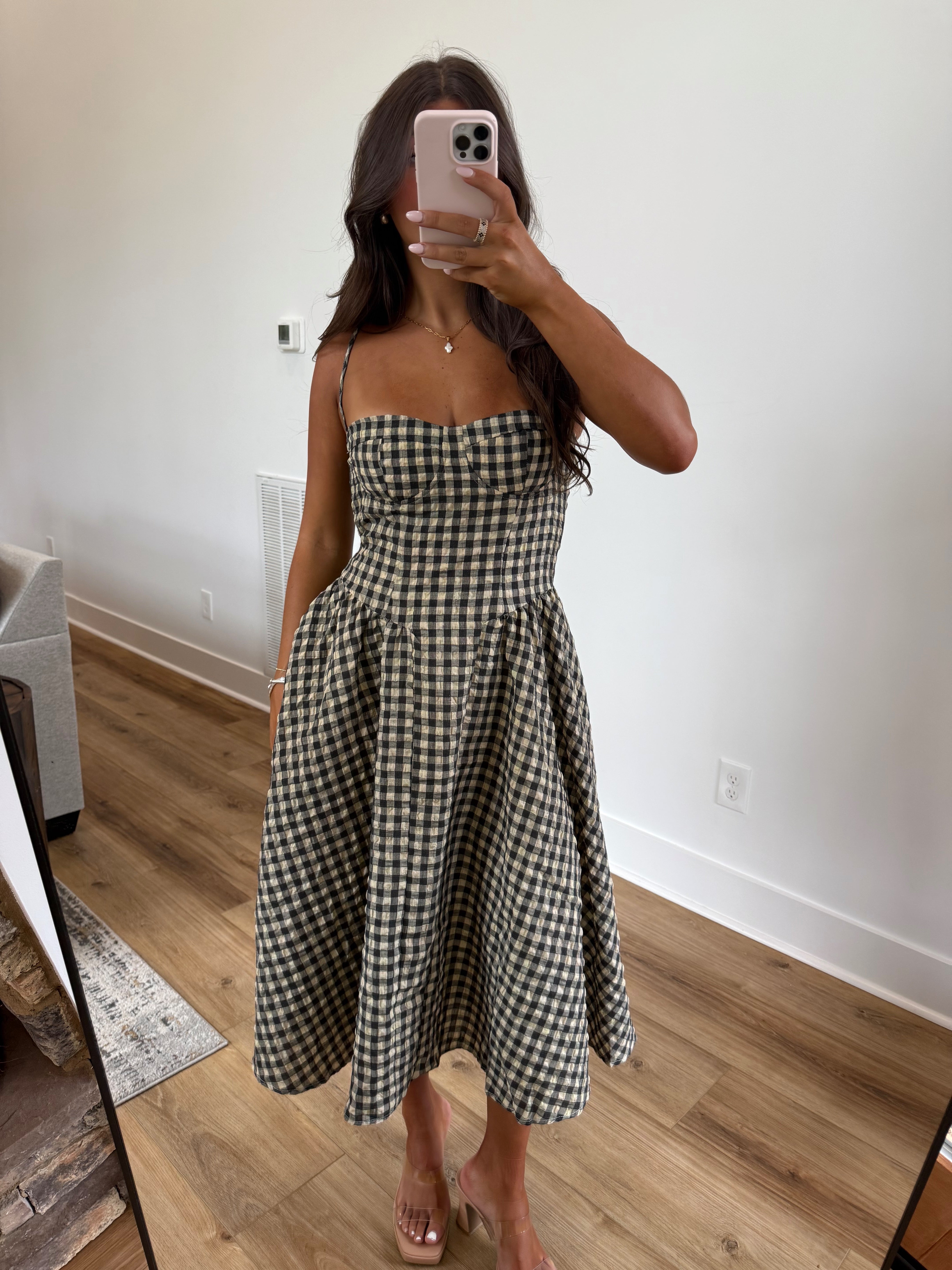 Apple Cider Check Dress