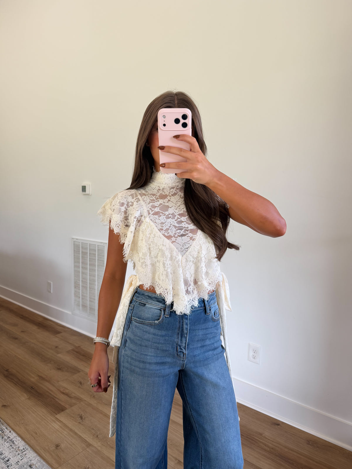 Darling Lace Ruffle Top