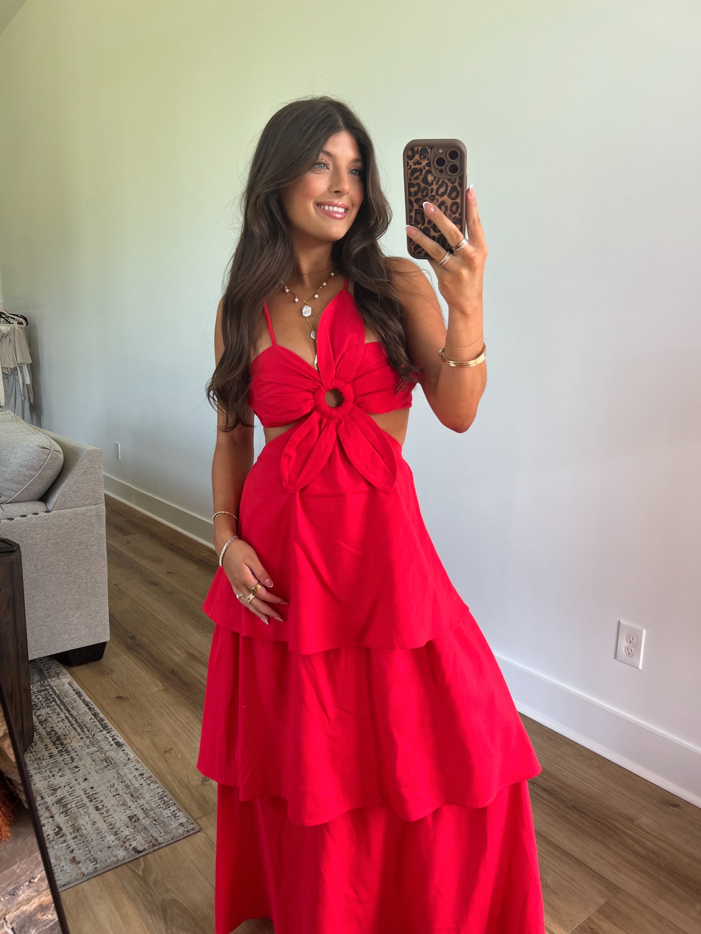 Red Maui Maxi Dress