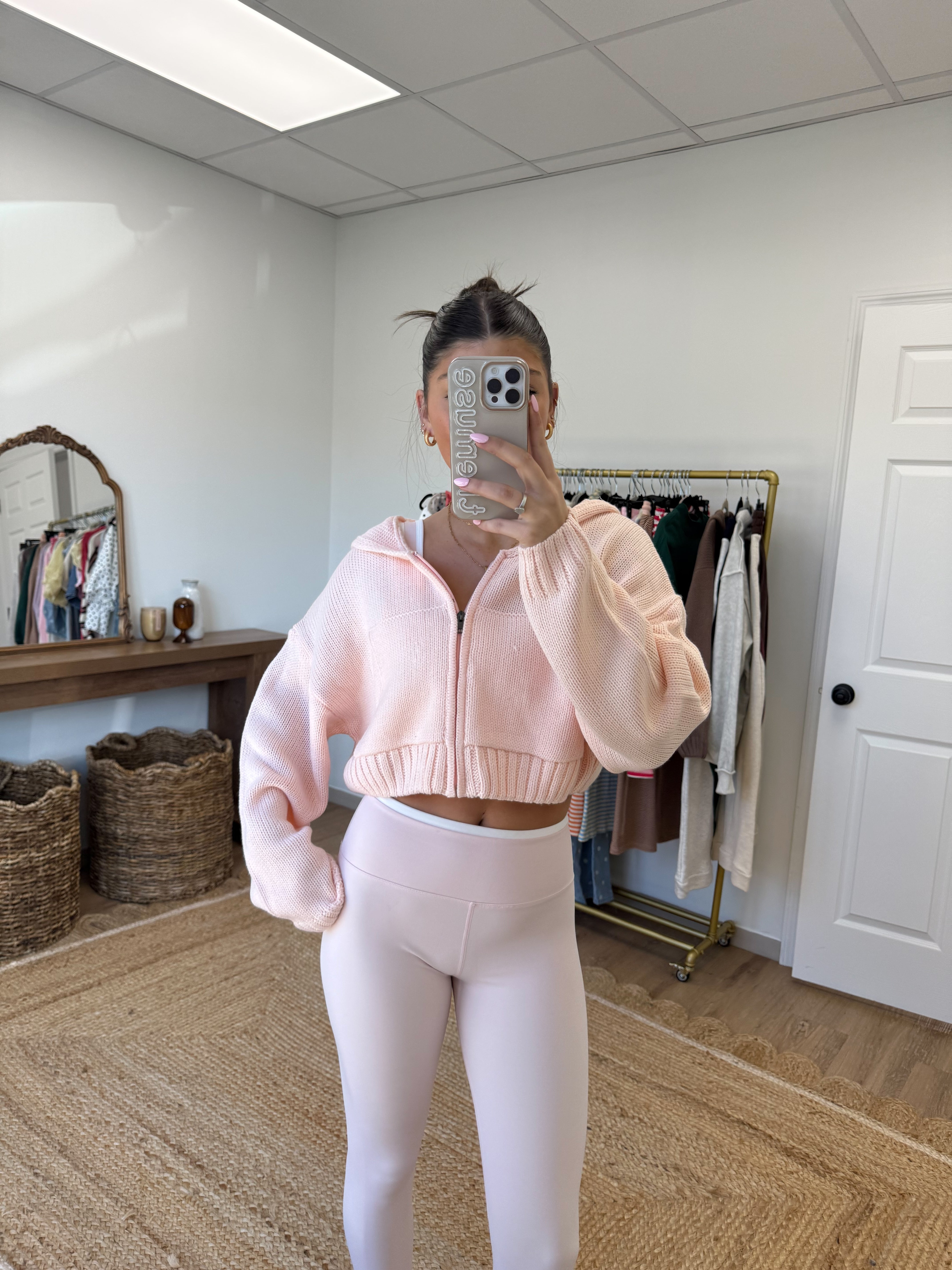 The Rowan Zip-Up (Pink)