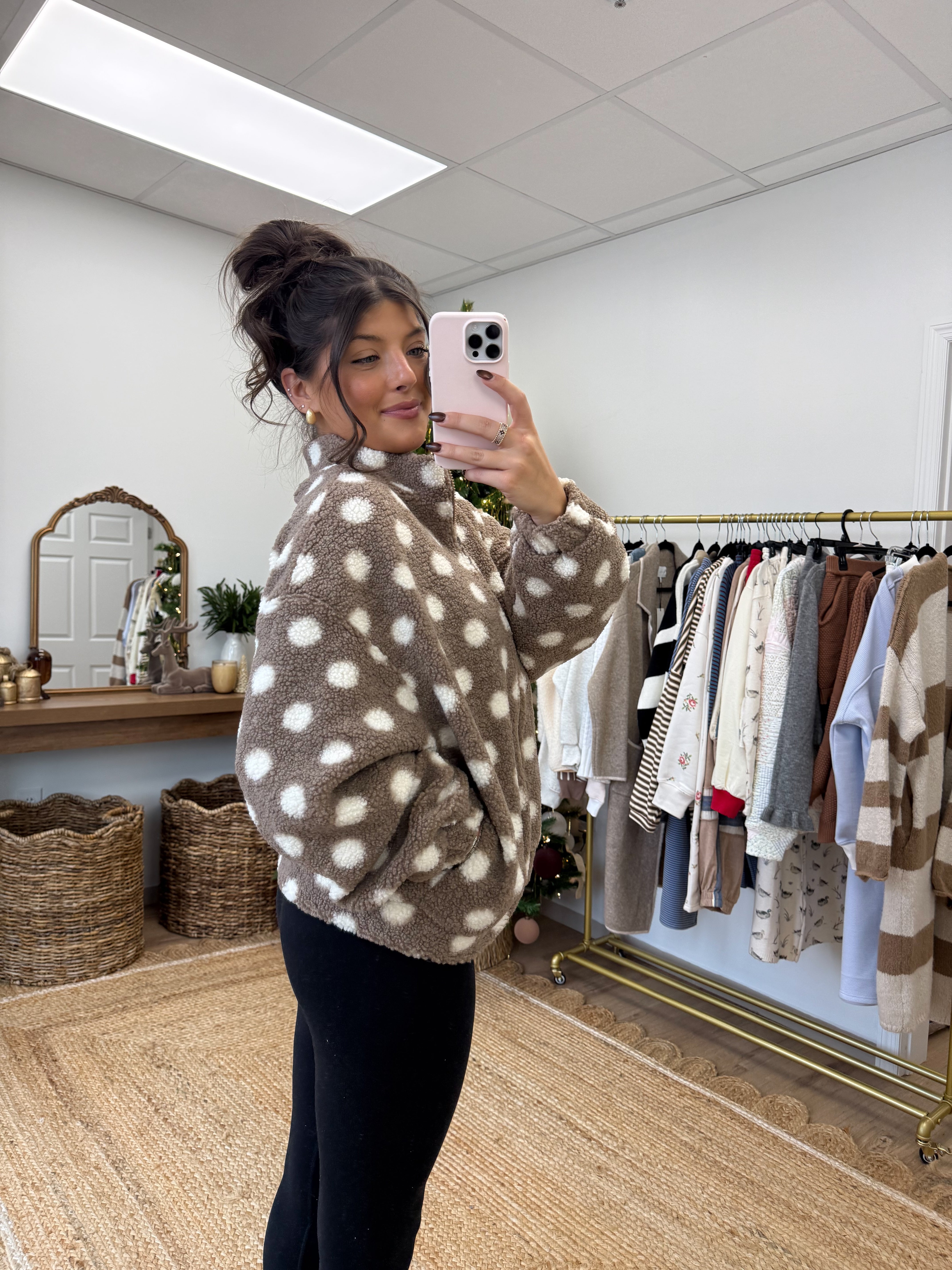 The Teddy Dot Zip-Up (Restock)