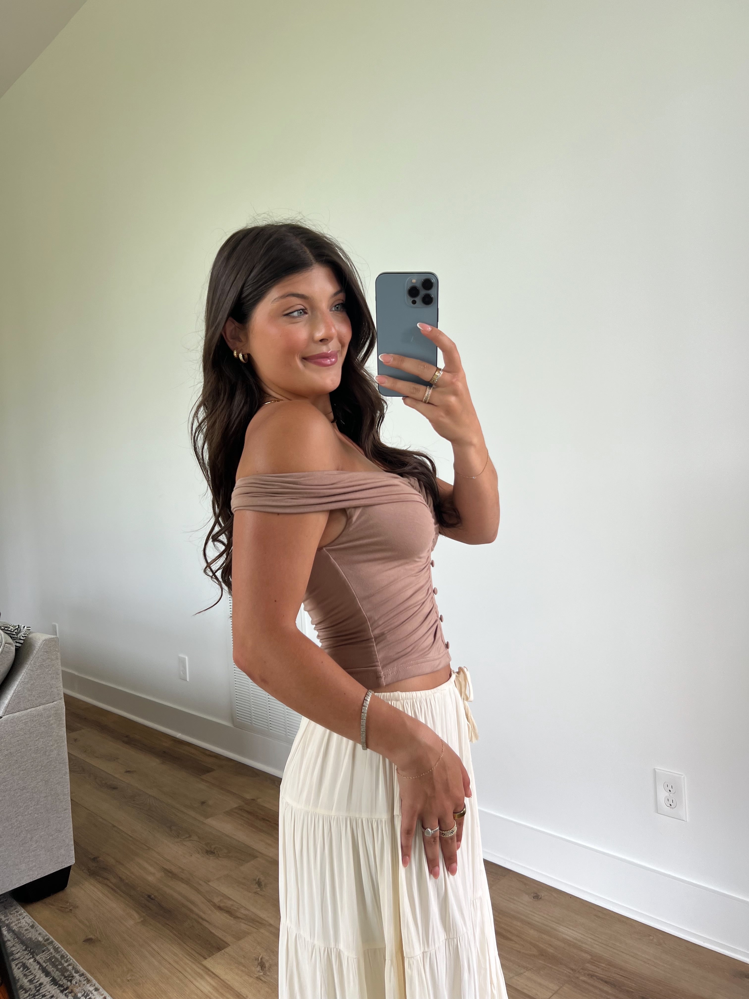 When In Rome Top (Brown)